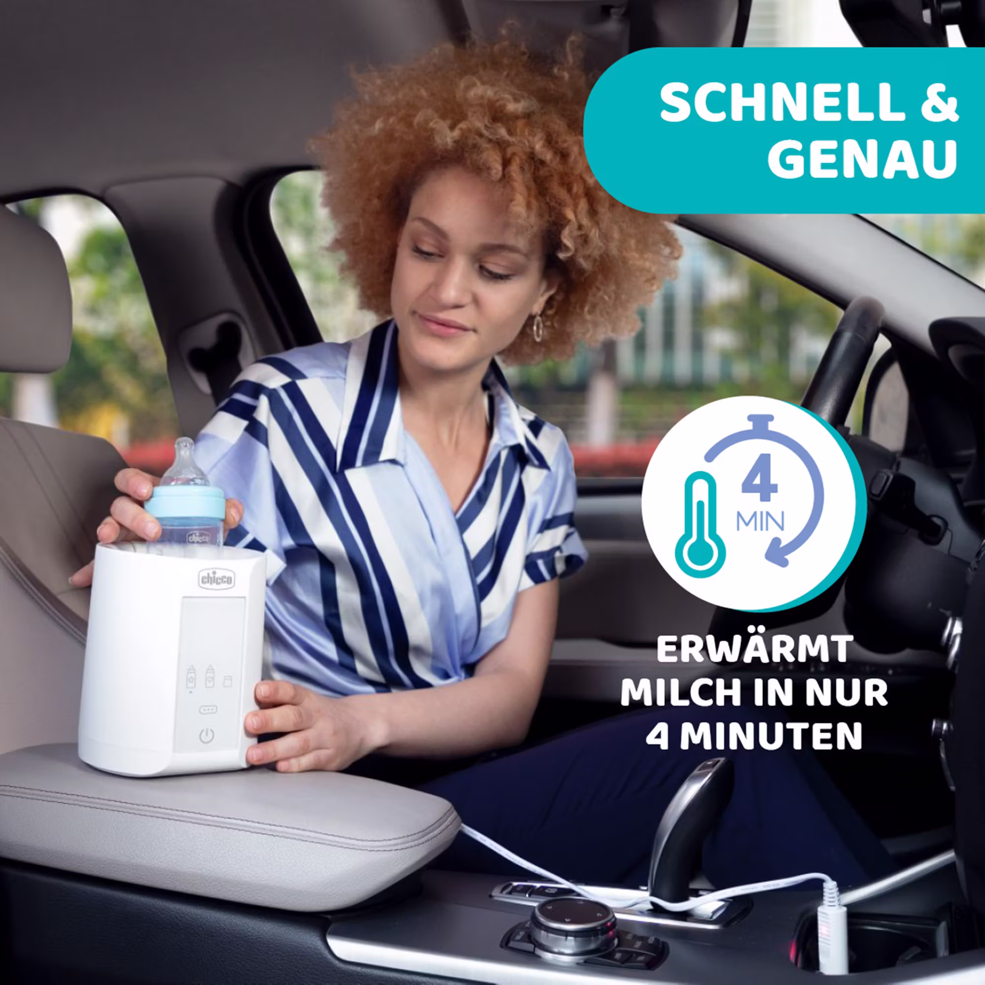 Flaschenwärmer mit Autoadapter - Jamouz