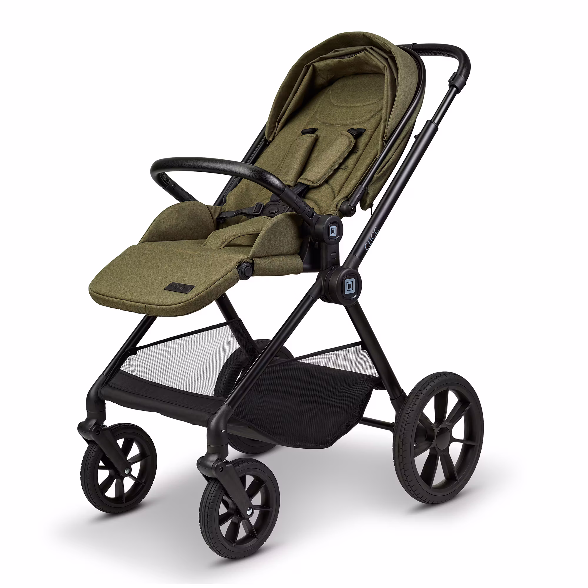CLICC Set Black Melange mit Babyschale Cosmo - Jamouz