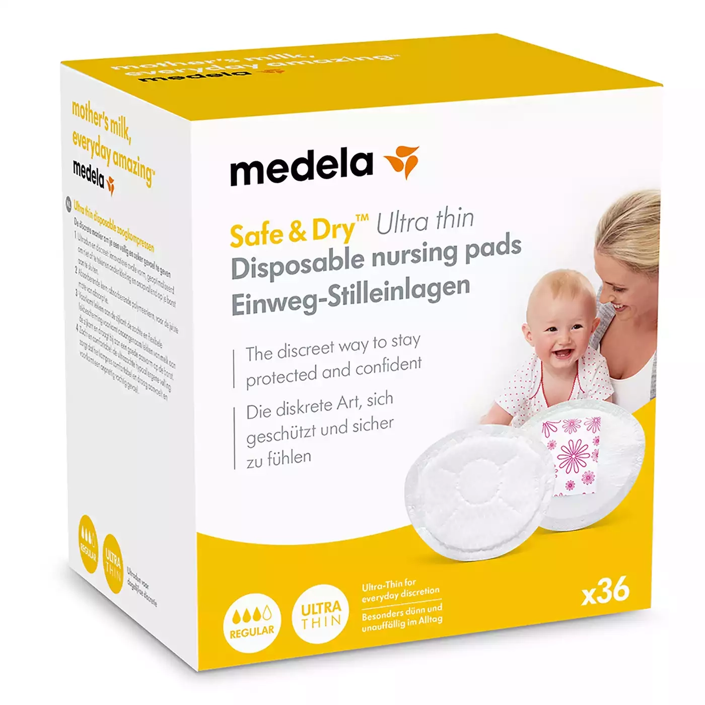 36er Pack Safe & Dry Ultra Thin Einweg-Stilleinlagen - Jamouz