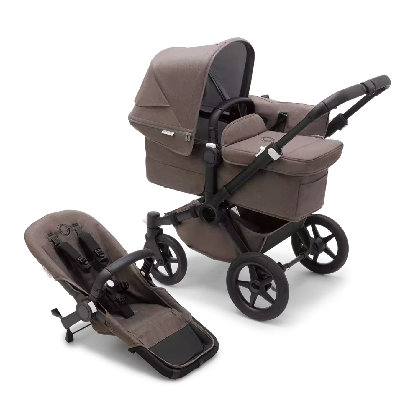 Donkey 5 Mono-Kinderwagen, erweiterbar, Forest Green - Jamouz