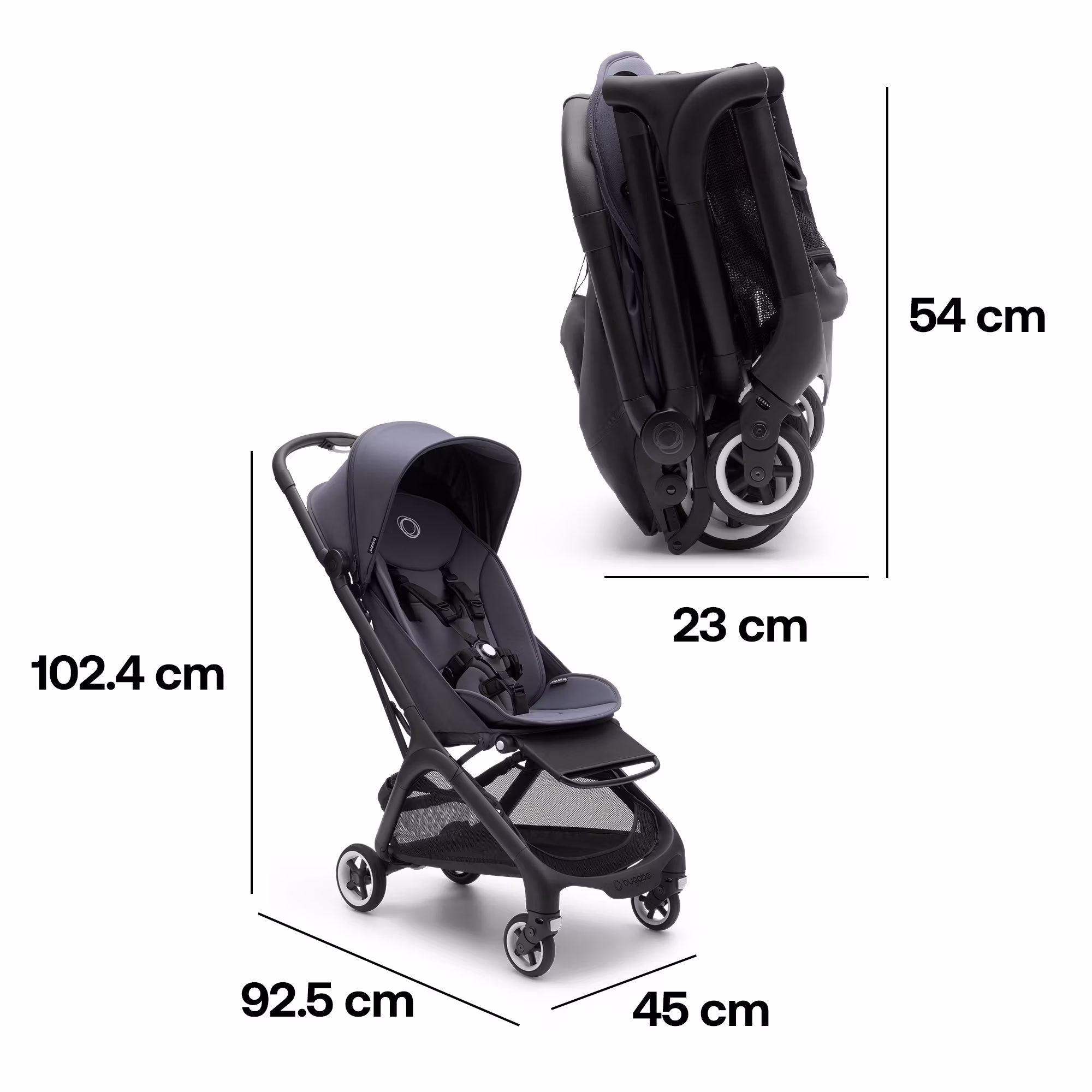 Butterfly Reise-Kinderwagen Stormy Blue - Jamouz