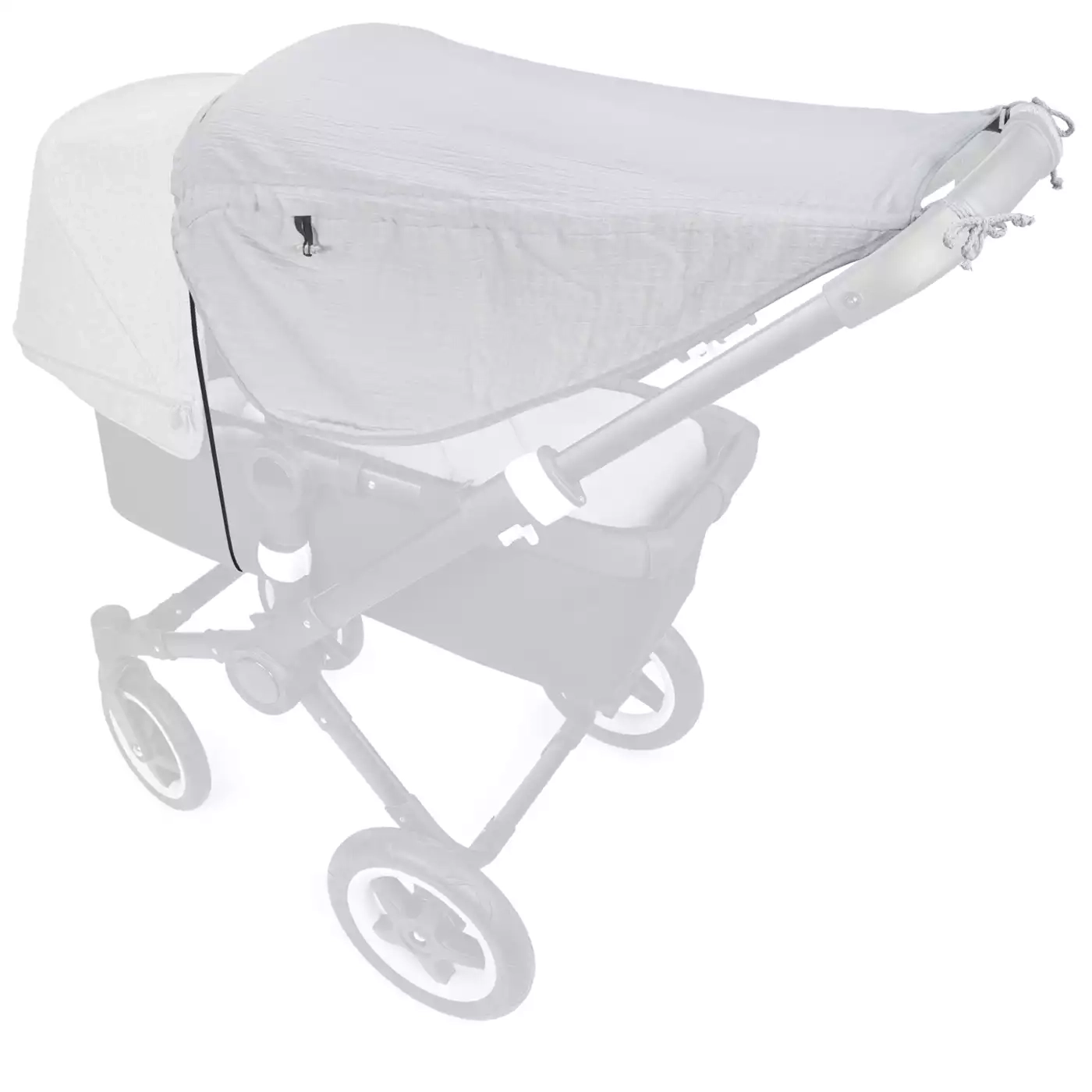 Sonnensegel Johanna Musselin Grey - Jamouz
