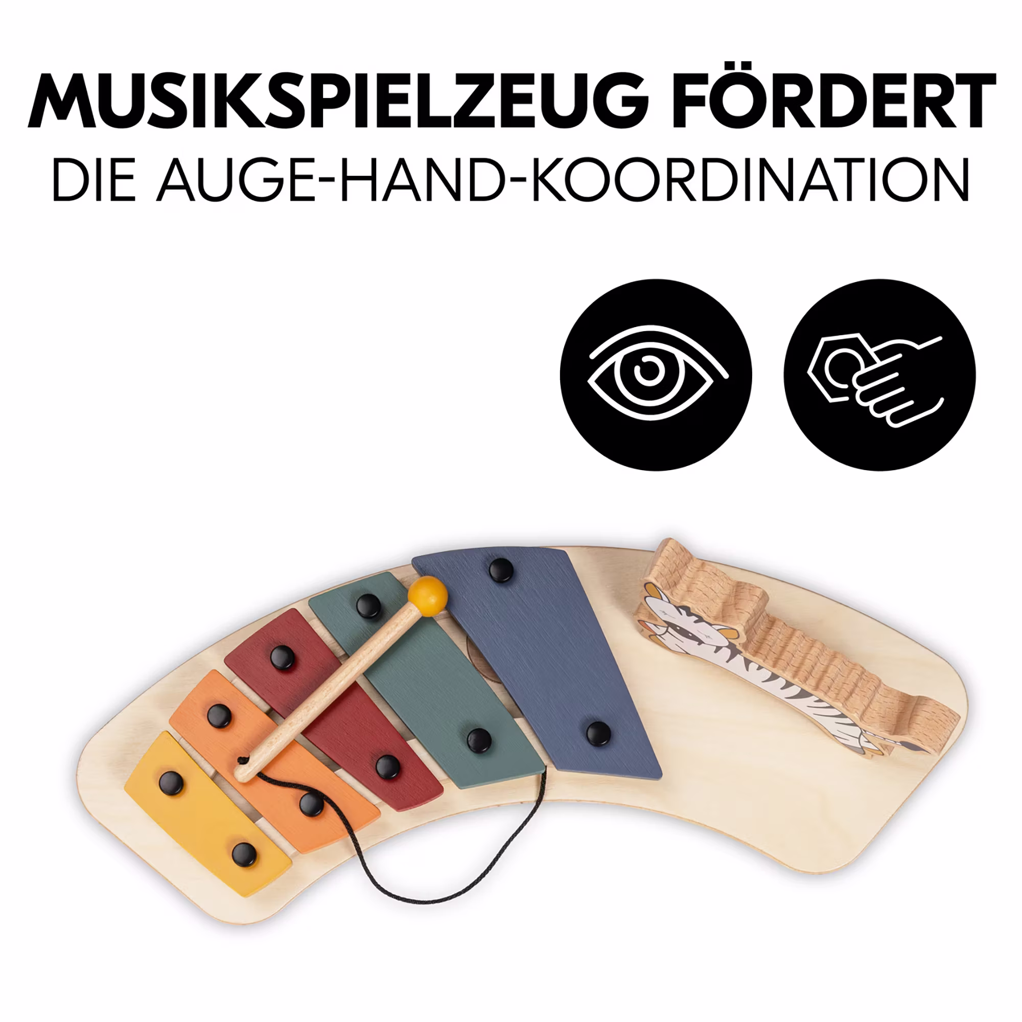 Alpha Play Music Set Zebra inkl. Play Tray White - Jamouz