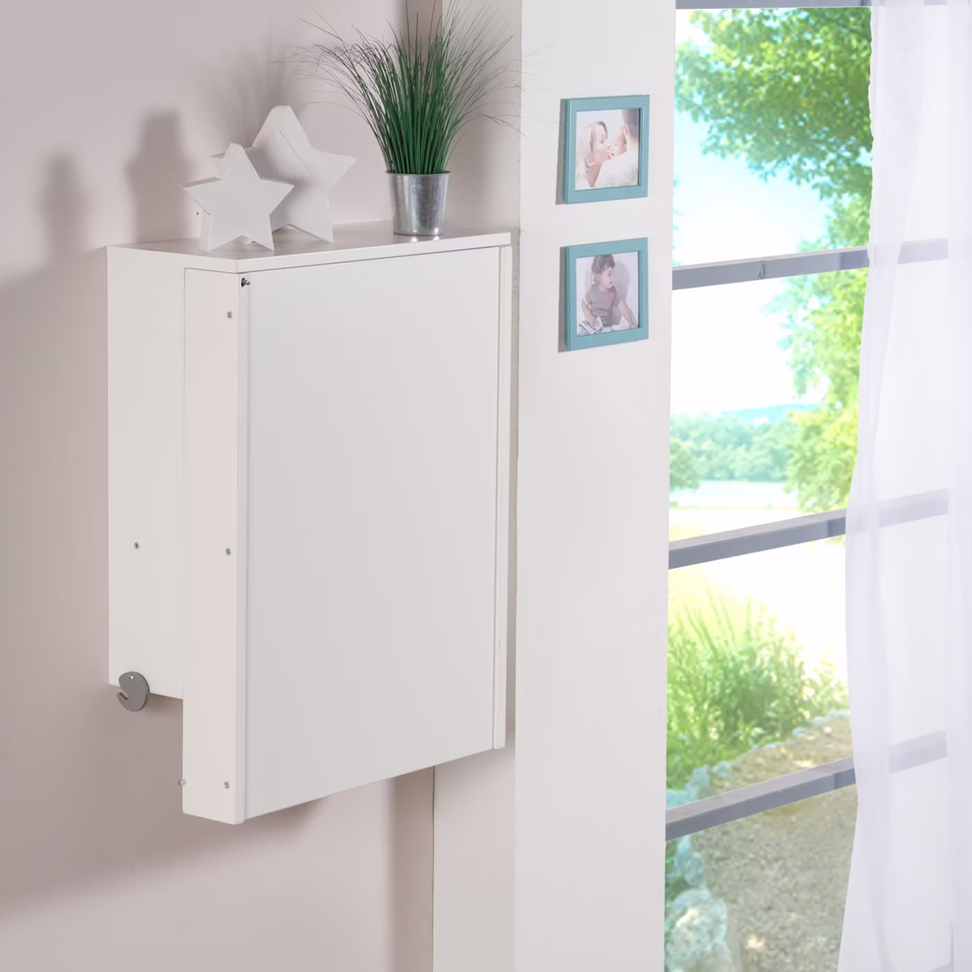 Wand-Wickelregal Wicki mit Wickelauflage - Jamouz