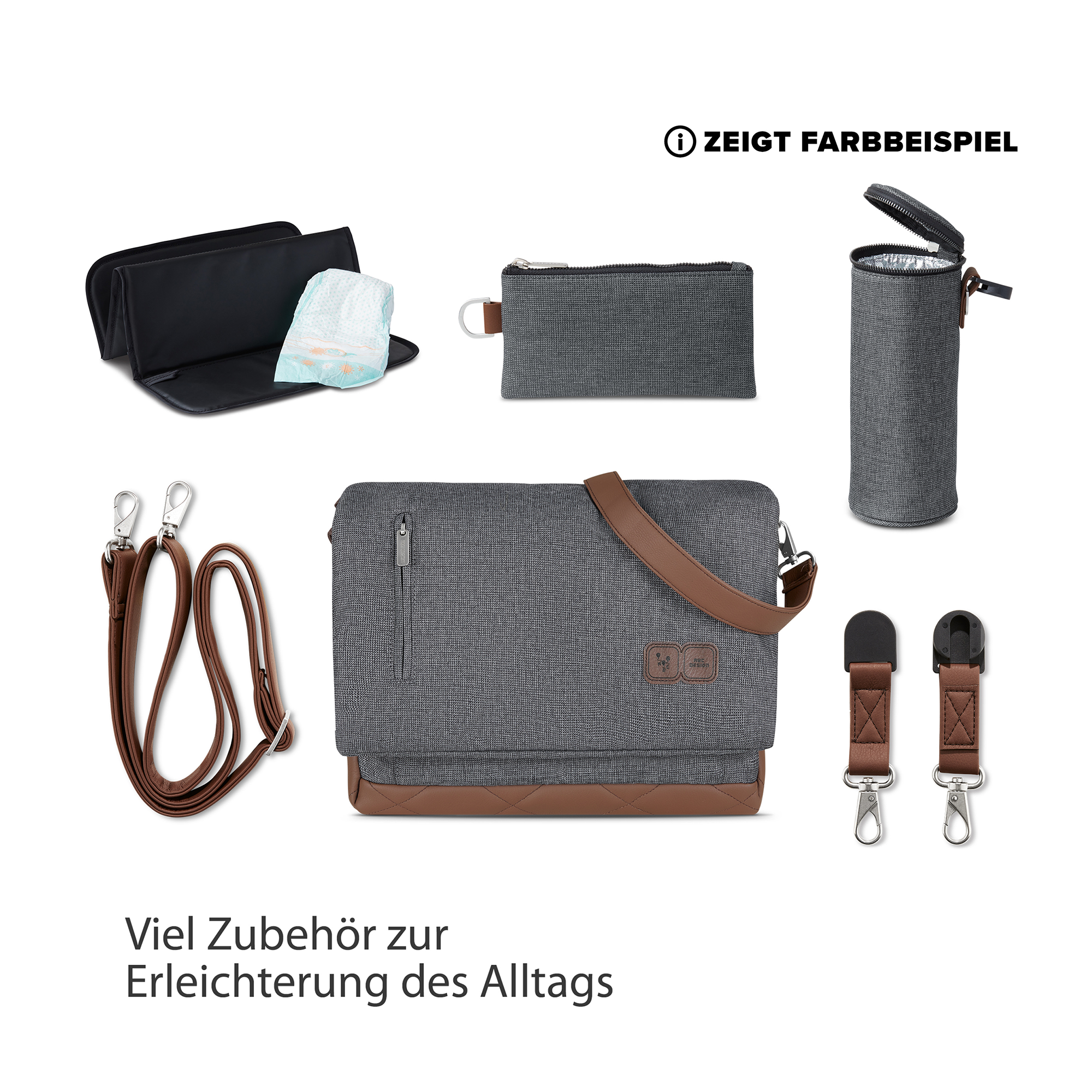 Wickeltasche Urban Asphalt - Jamouz