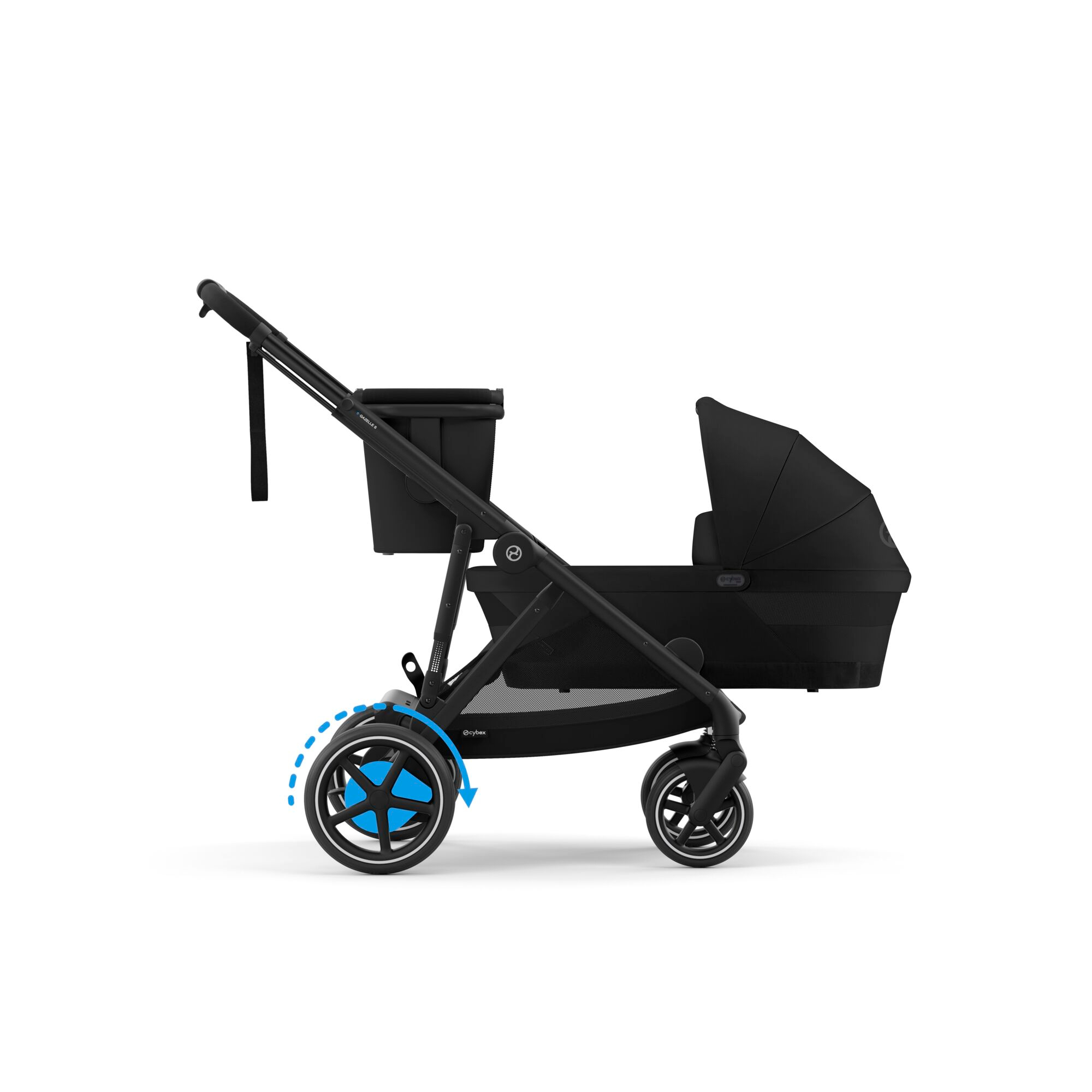Set e-Gazelle S Moon Black mit Wanne - Jamouz