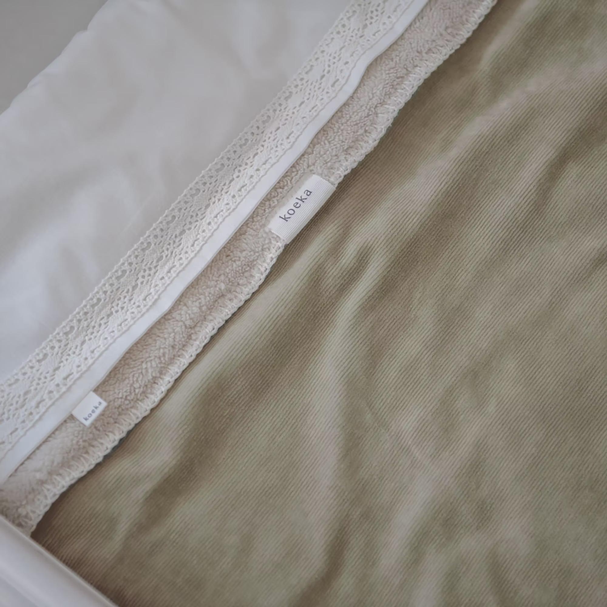 Babydecke Teddy Oddi sage - Jamouz
