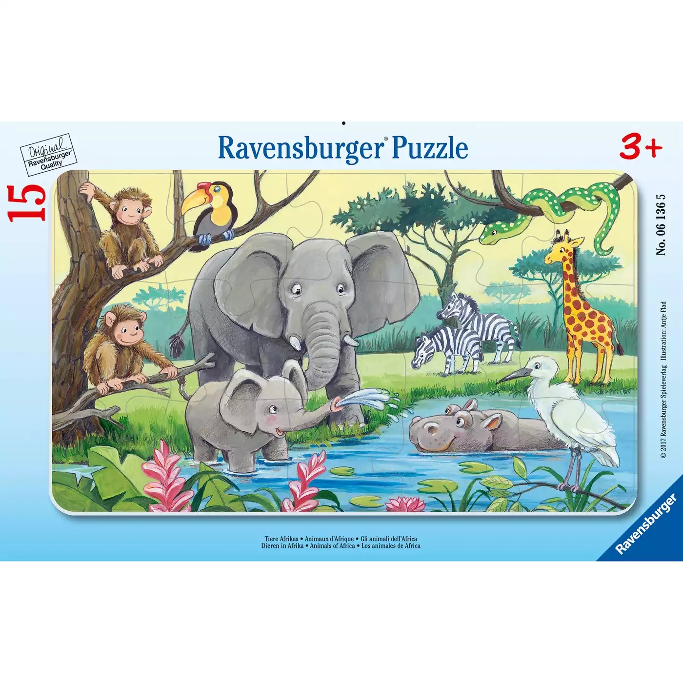 Kinderpuzzle Tiere Afrikas - Jamouz