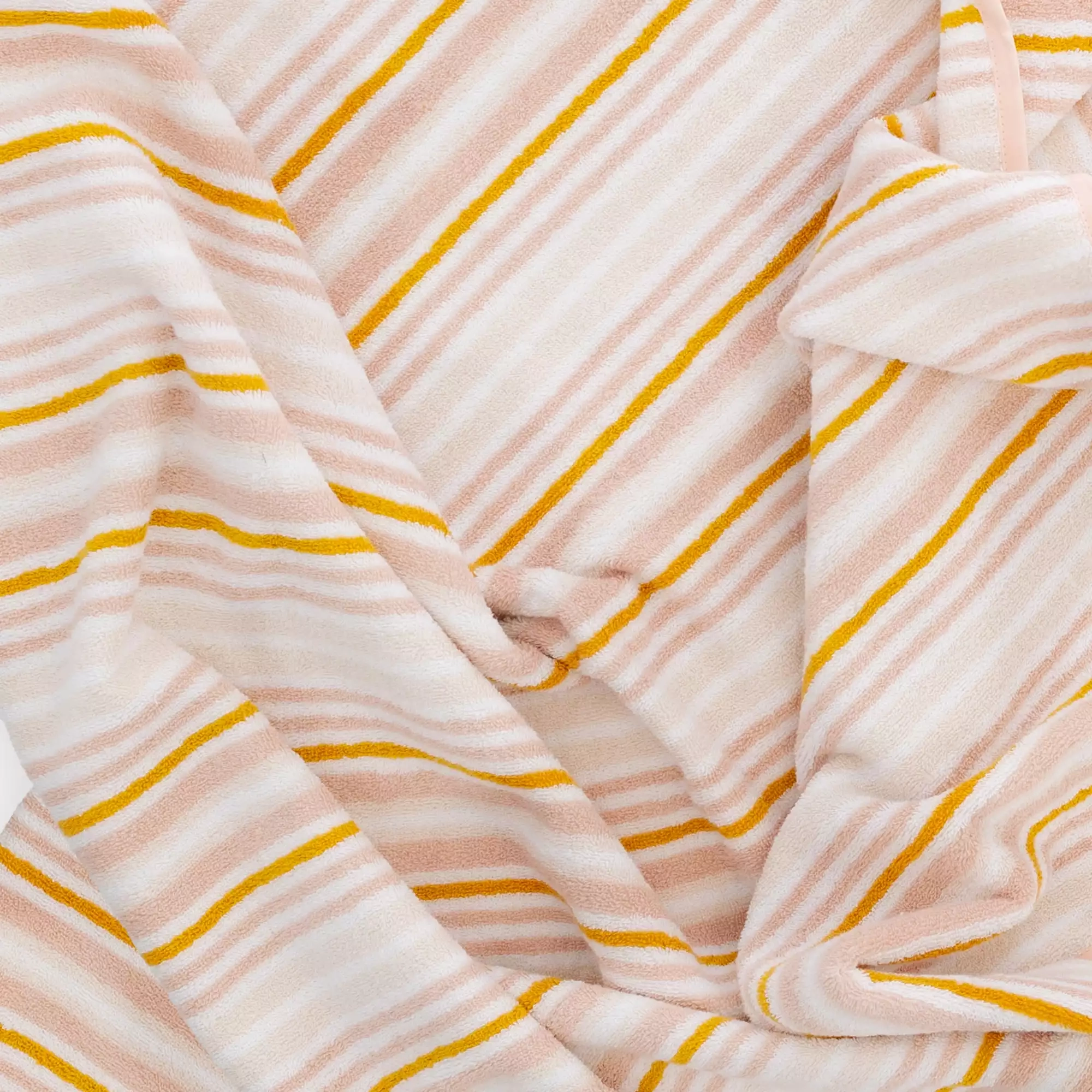 Kapuzentuch Striped natur/ hellrosa - Jamouz