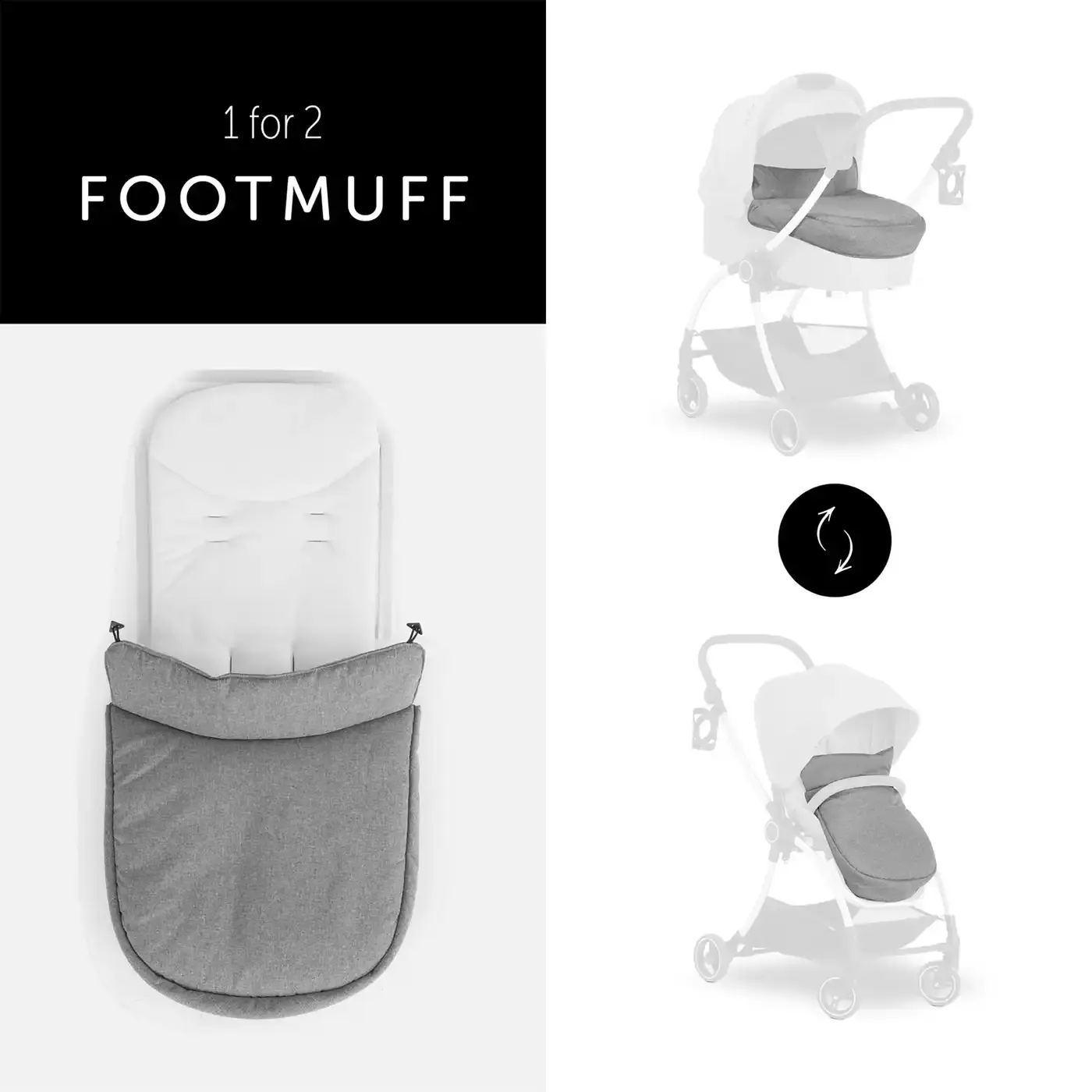 Colibri Pram Melange Grey - Jamouz