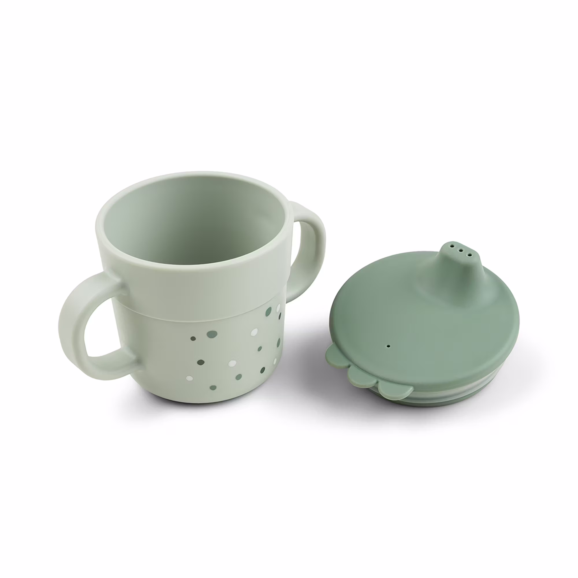 Foodie Trinklernbecher Happy Dots Blau - Jamouz