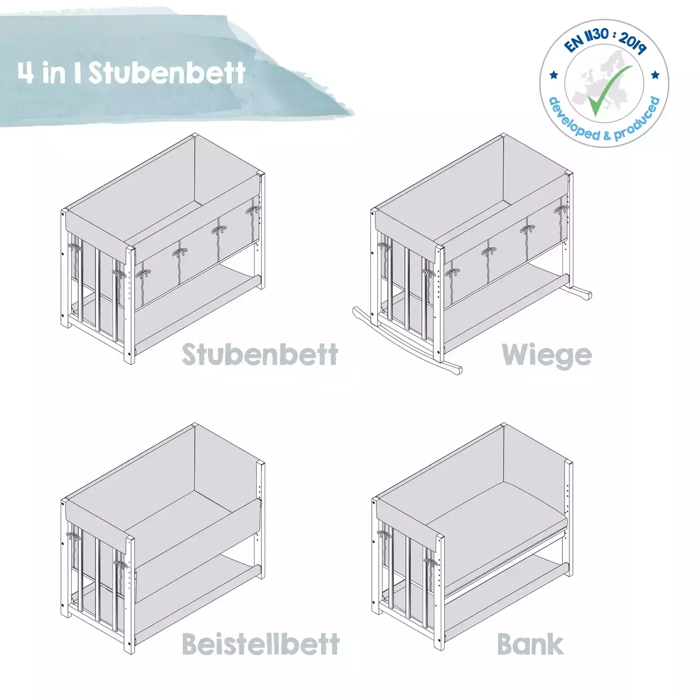 Stubenbett 4in1 Dream Big - Jamouz