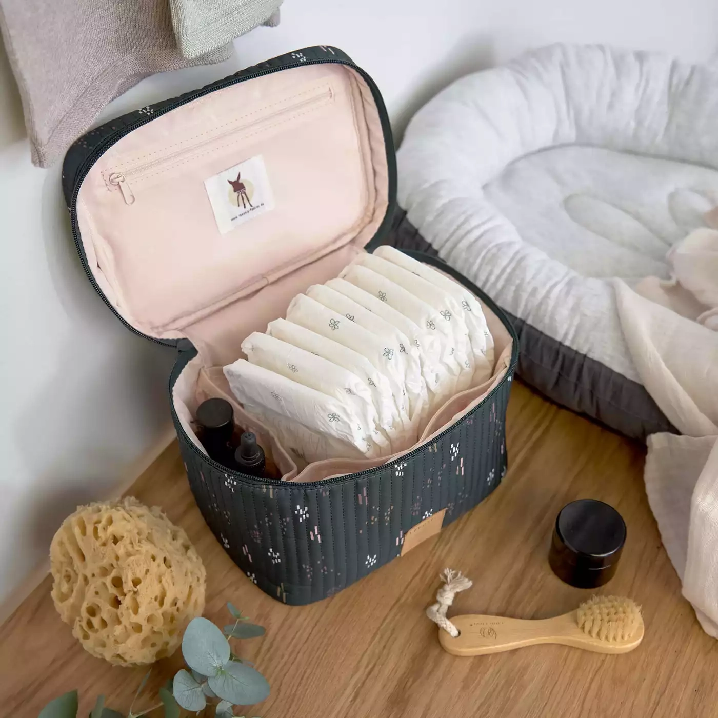 Wickeltisch Organizer Soft Stripes - Jamouz