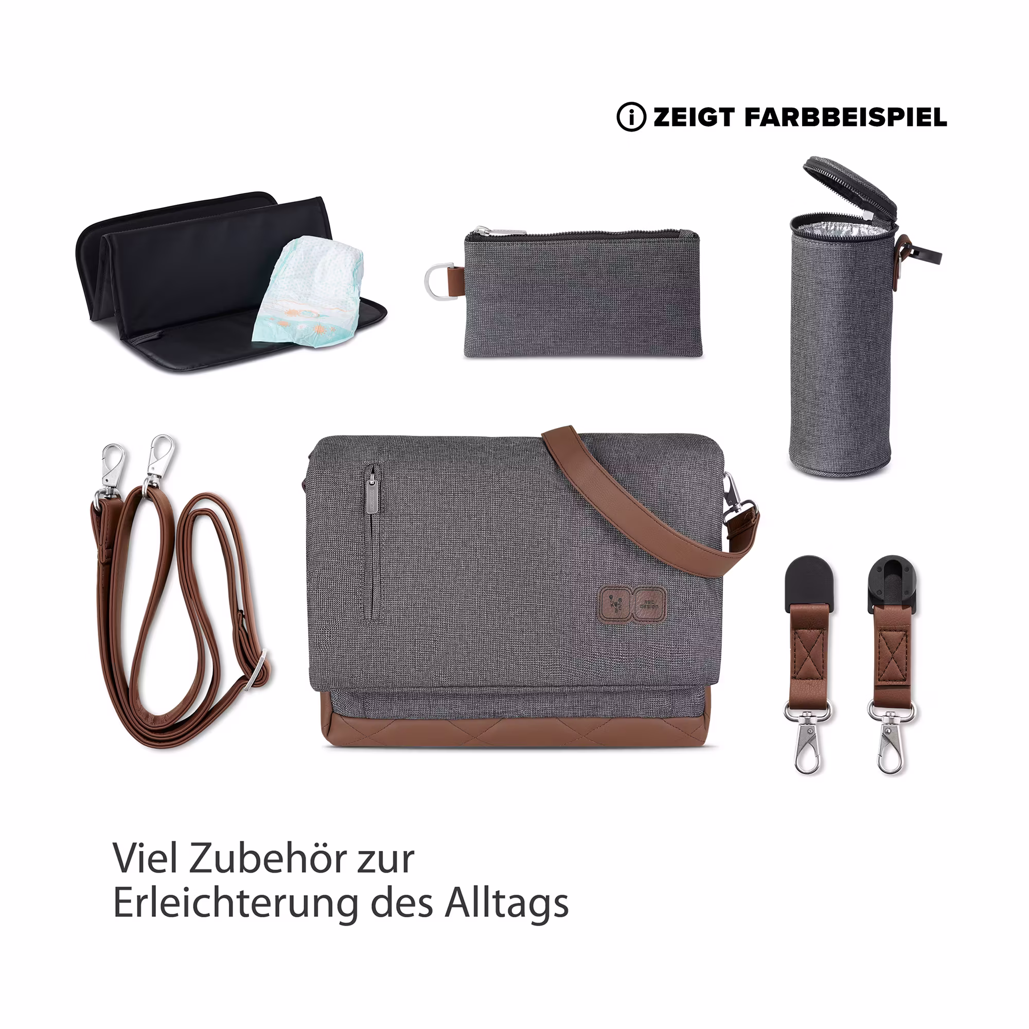 Wickeltasche Urban Asphalt - Jamouz