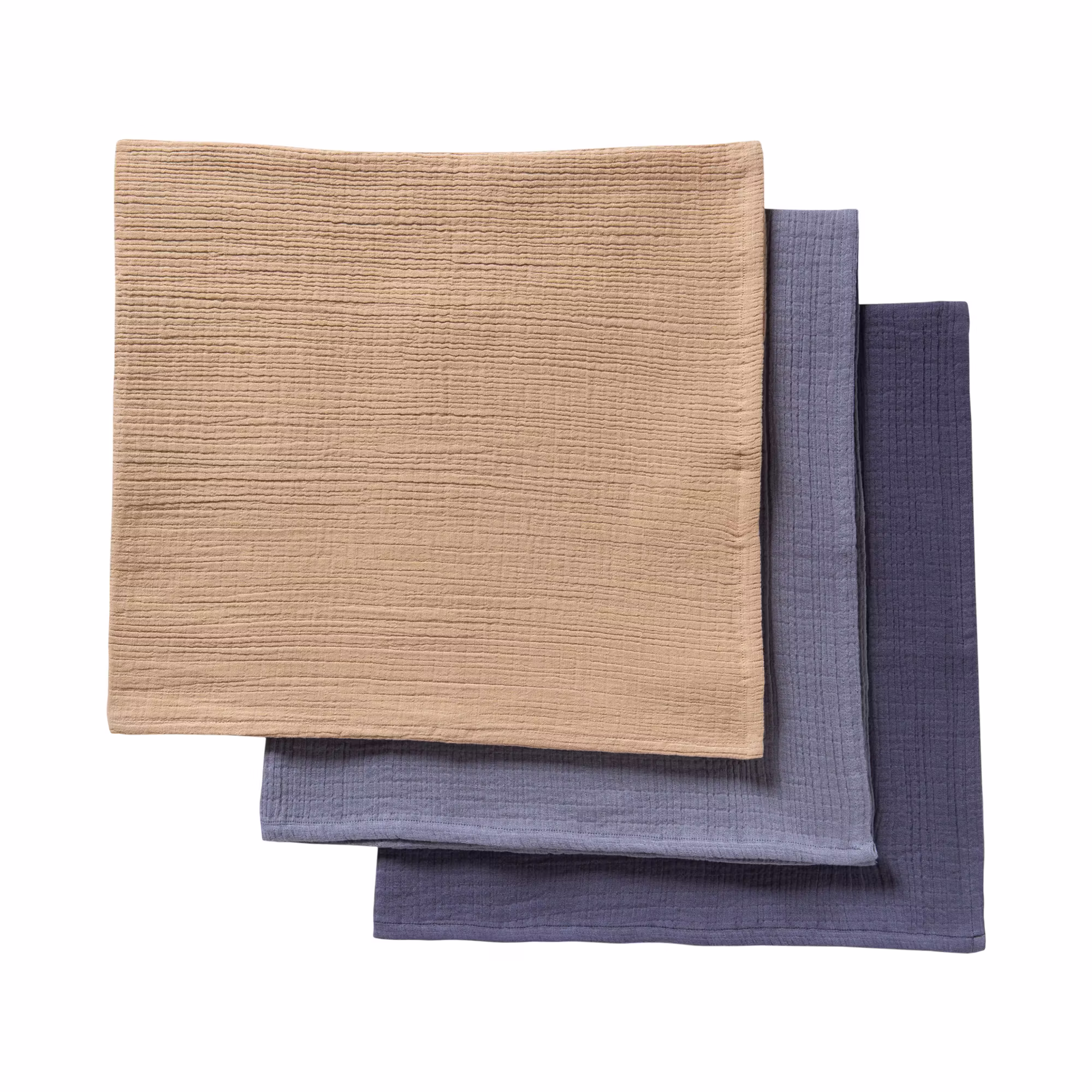 3er Pack Mulltuch Blau - Jamouz