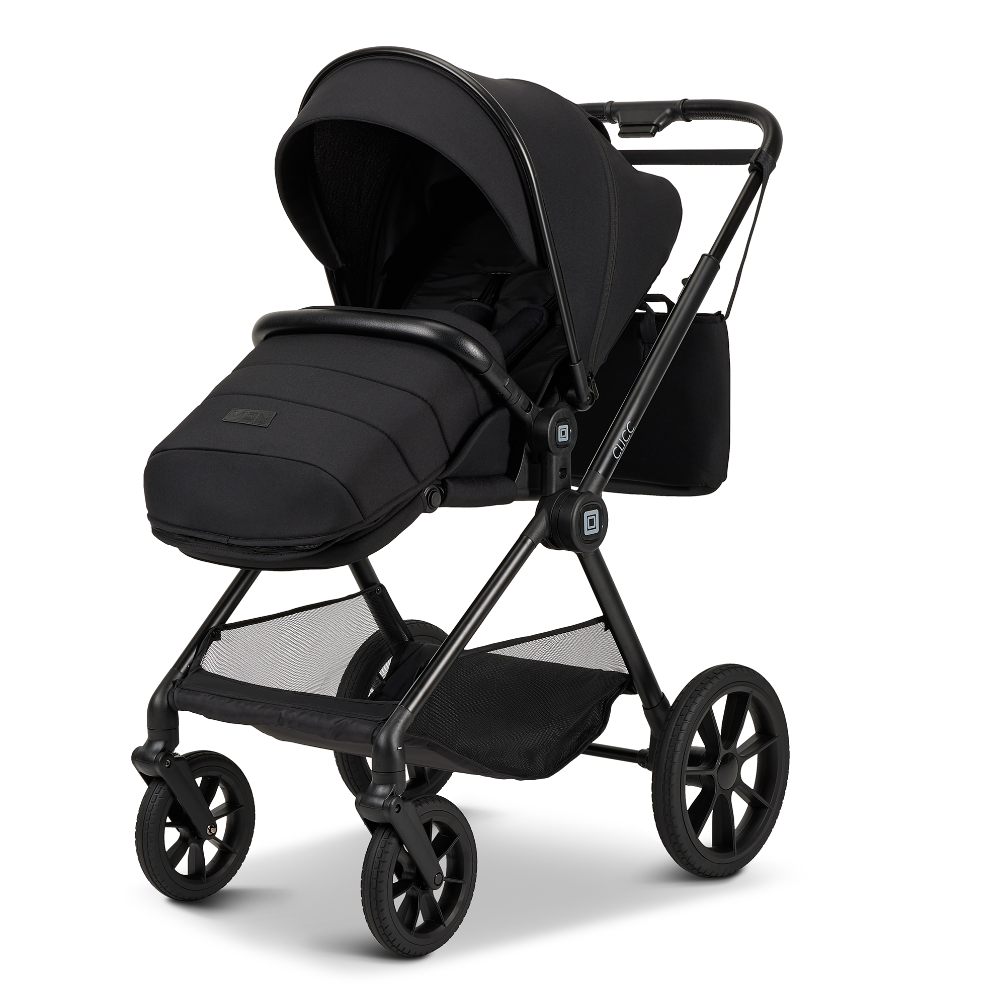 CLICC Set Black Melange mit Babyschale Cosmo - Jamouz