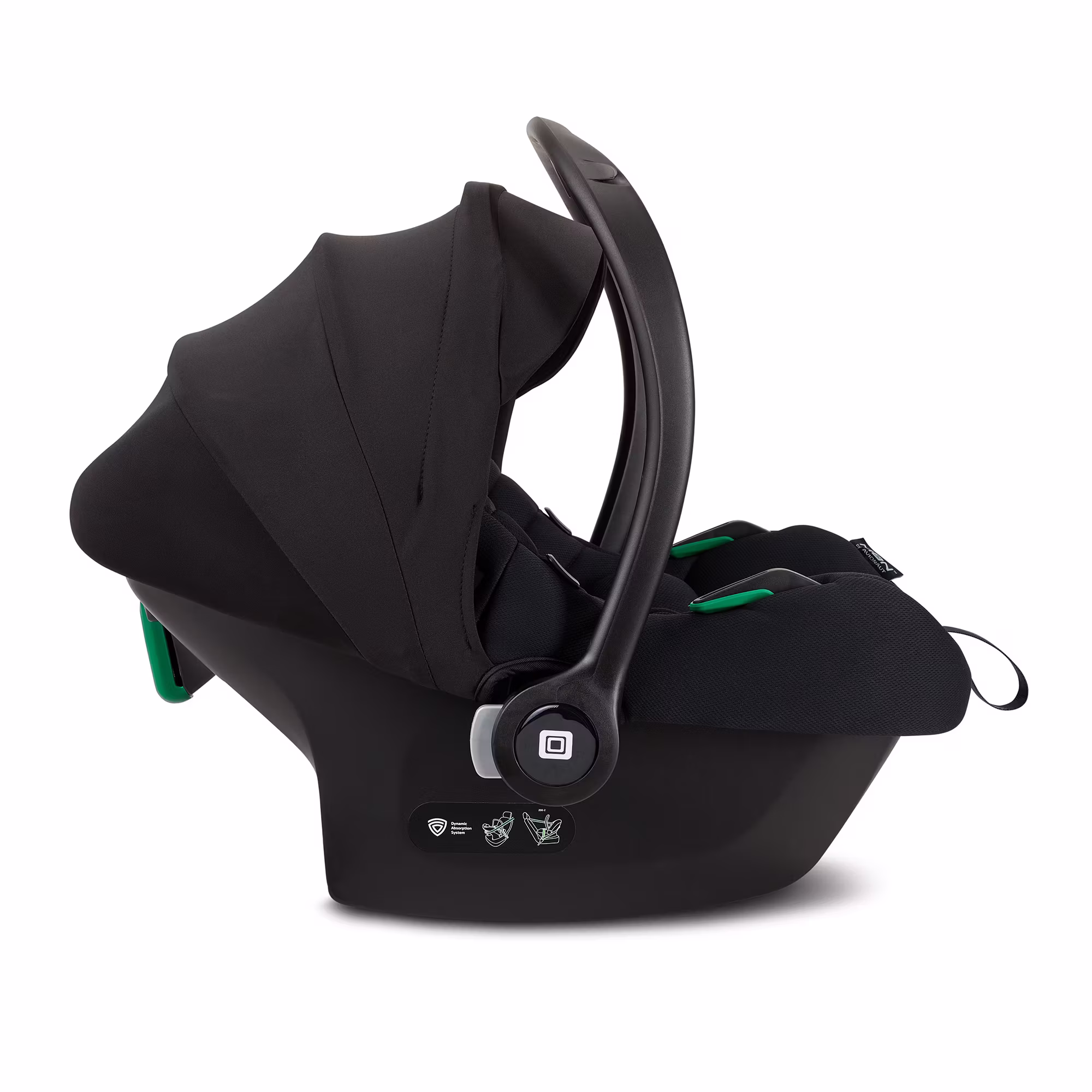 CLICC Set Black Melange mit Babyschale Cosmo - Jamouz