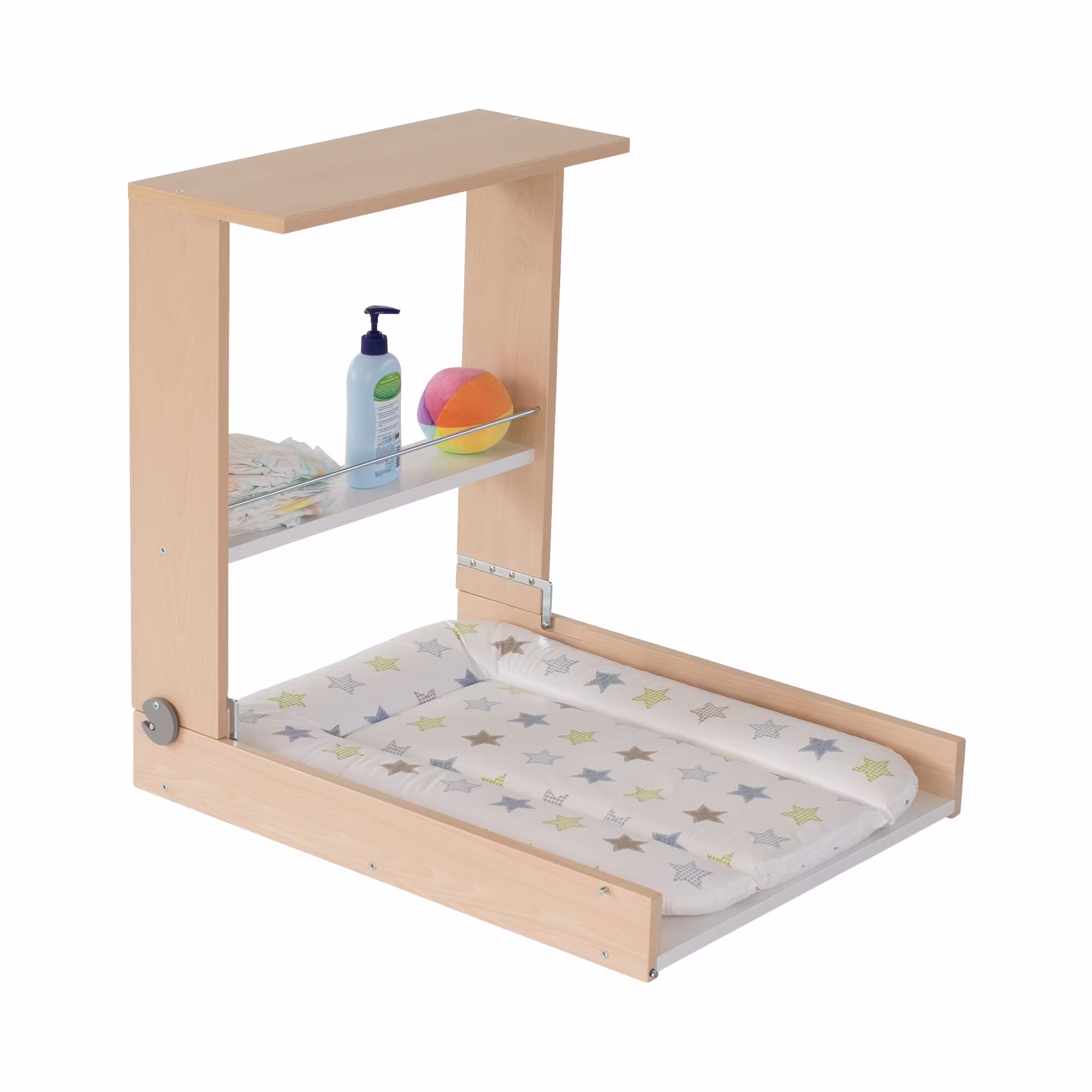 Wand-Wickelregal Wicki mit Wickelauflage - Jamouz