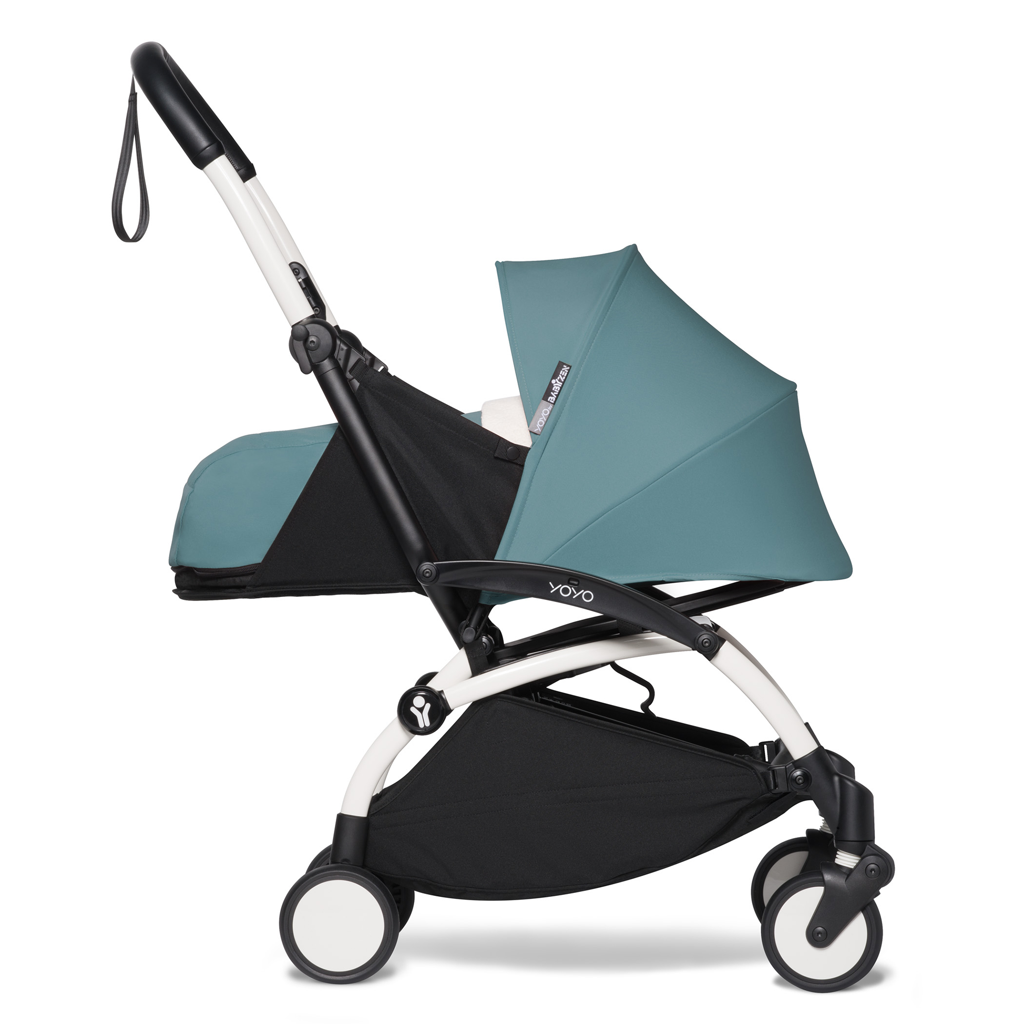 Set YOYO² Gestell und Neugeborenen-Set mit 6+ Textil-Set Aqua - Jamouz