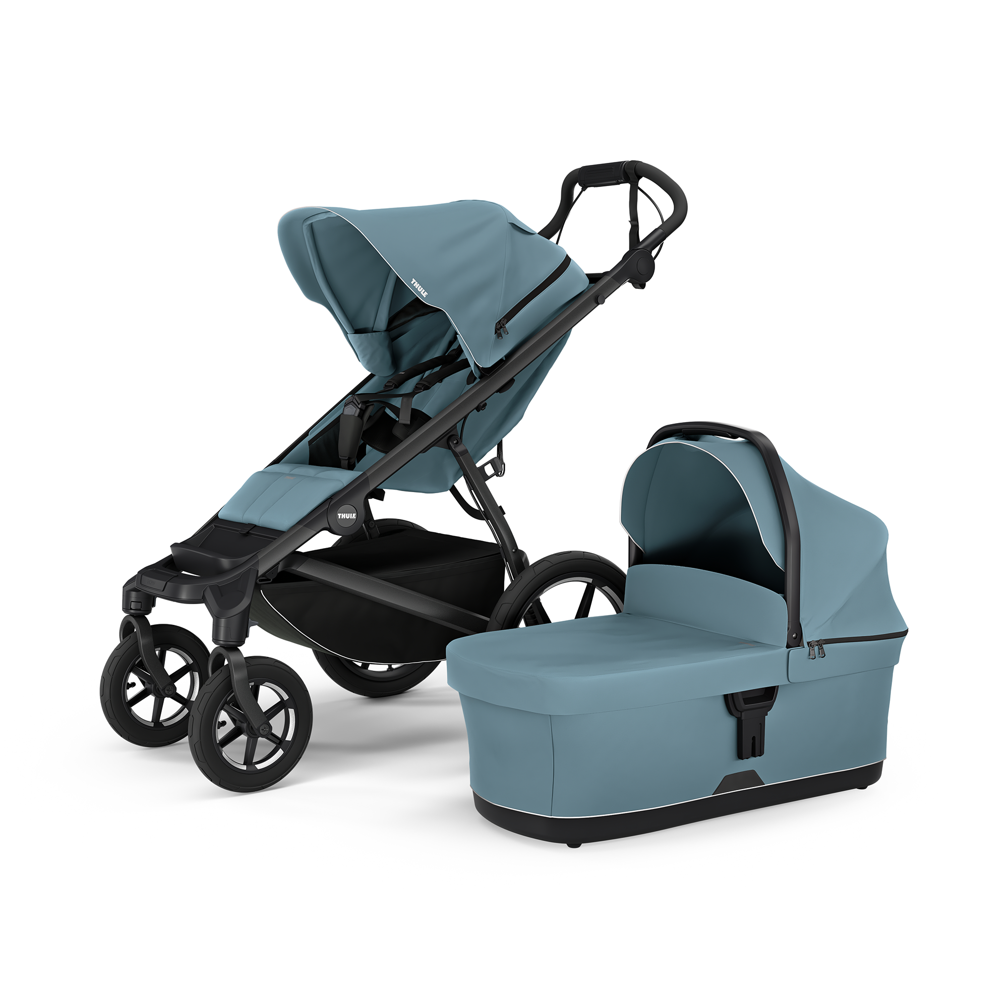 Set Urban Glide 4-wheel Soft Beige mit Wanne - Jamouz