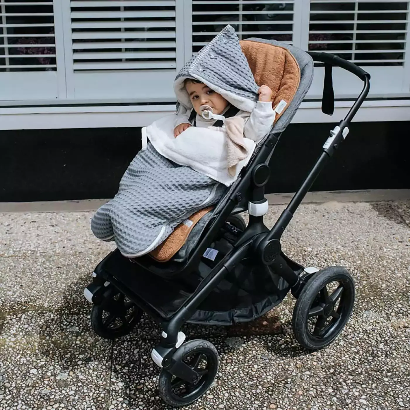 Buggy Fußsack Oslo Steel Grey / Pebble - Jamouz
