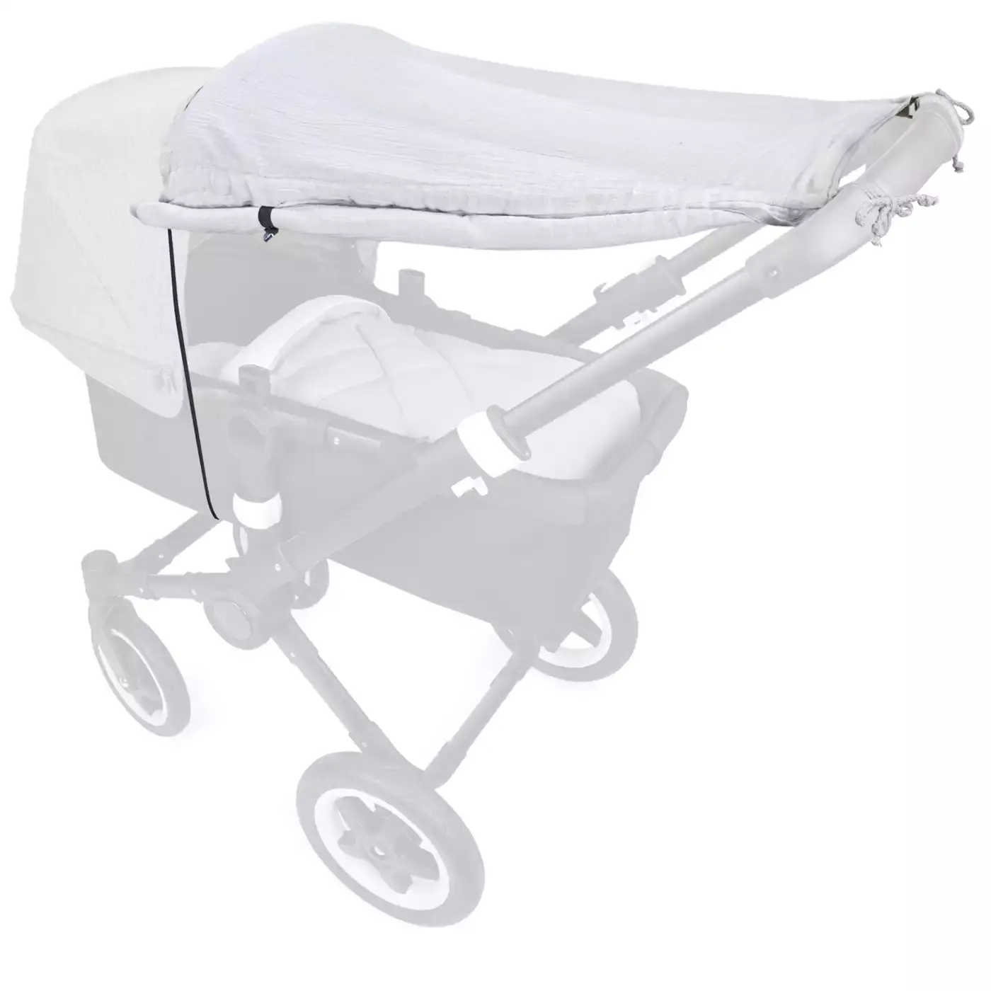 Sonnensegel Johanna Musselin Grey - Jamouz