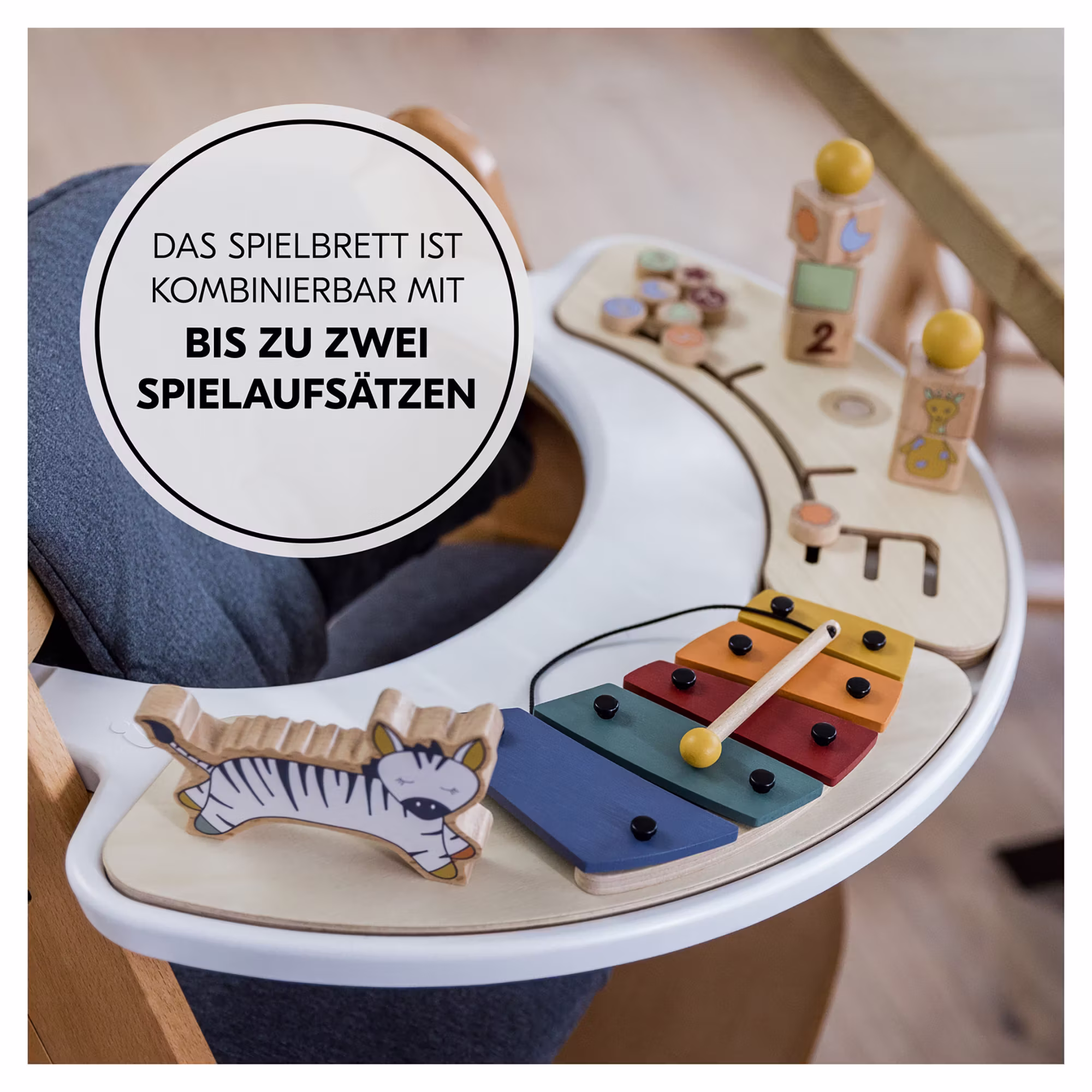 Alpha Play Music Set Zebra inkl. Play Tray White - Jamouz