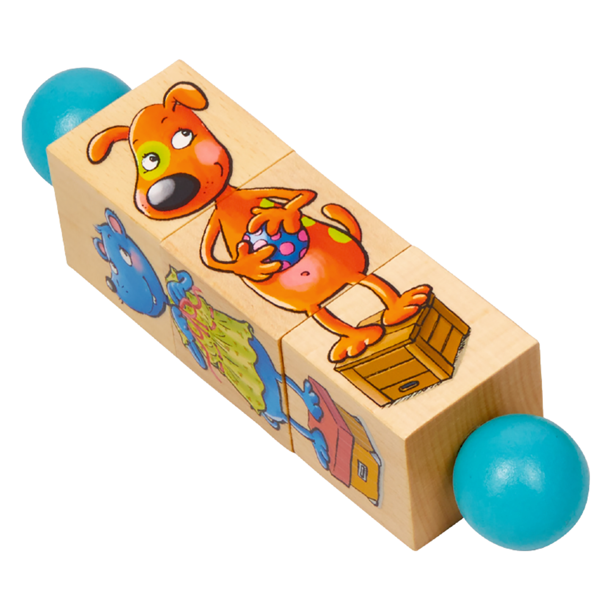 Holz-Dreh-Puzzle Die Lieben Sieben - Jamouz