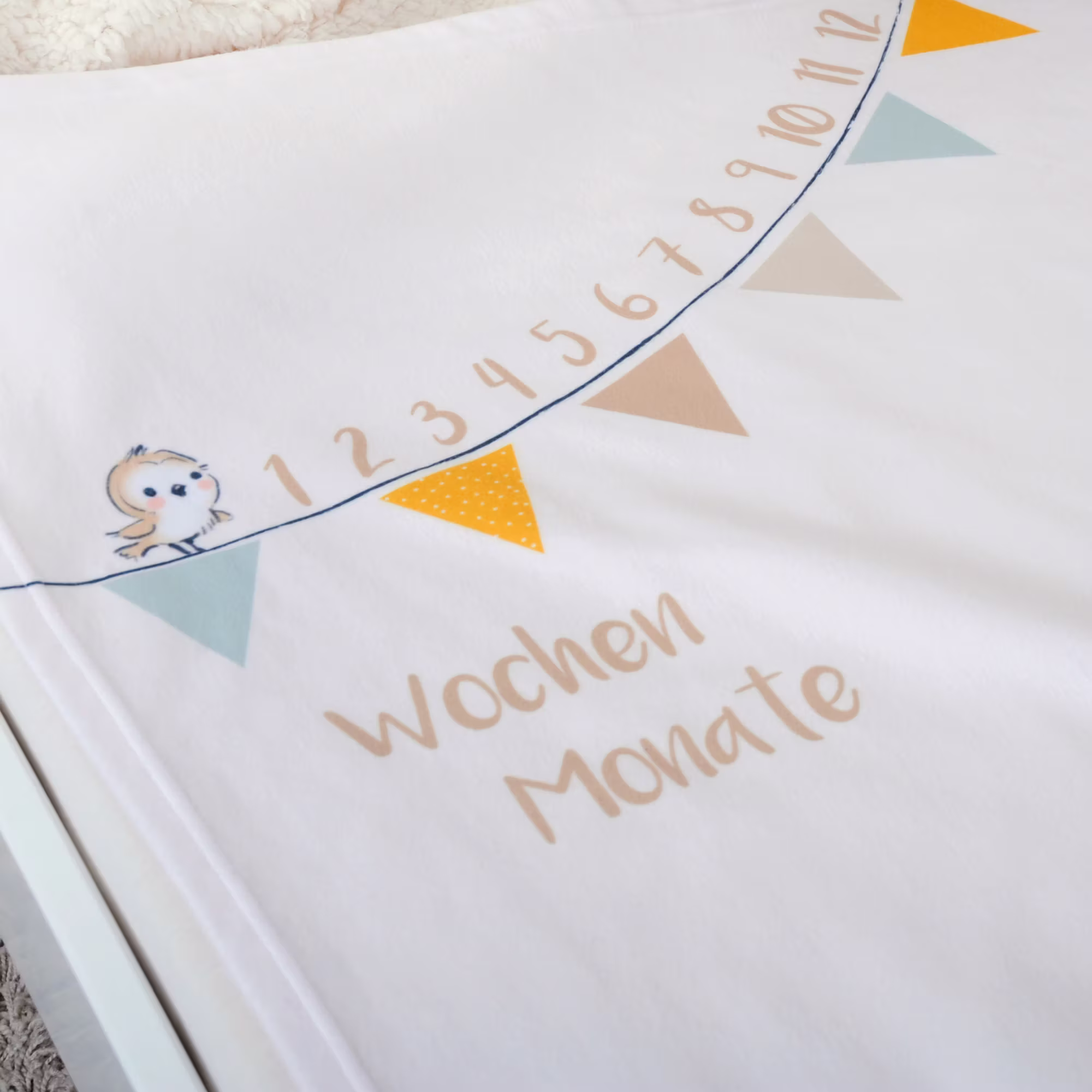 Meilensteindecke-Softpeach Waldtiere - Jamouz