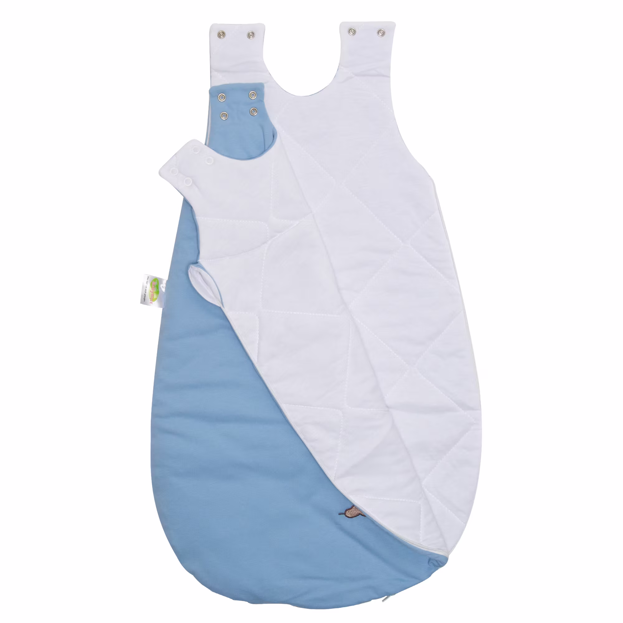 Erstlingsschlafsack Sterne Silver & Coffee 60cm - Jamouz