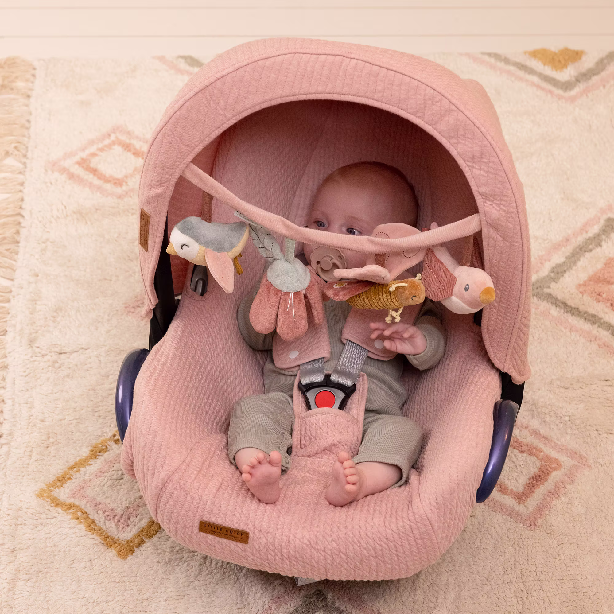 Kinderwagenkette Flowers & Butterflies - Jamouz