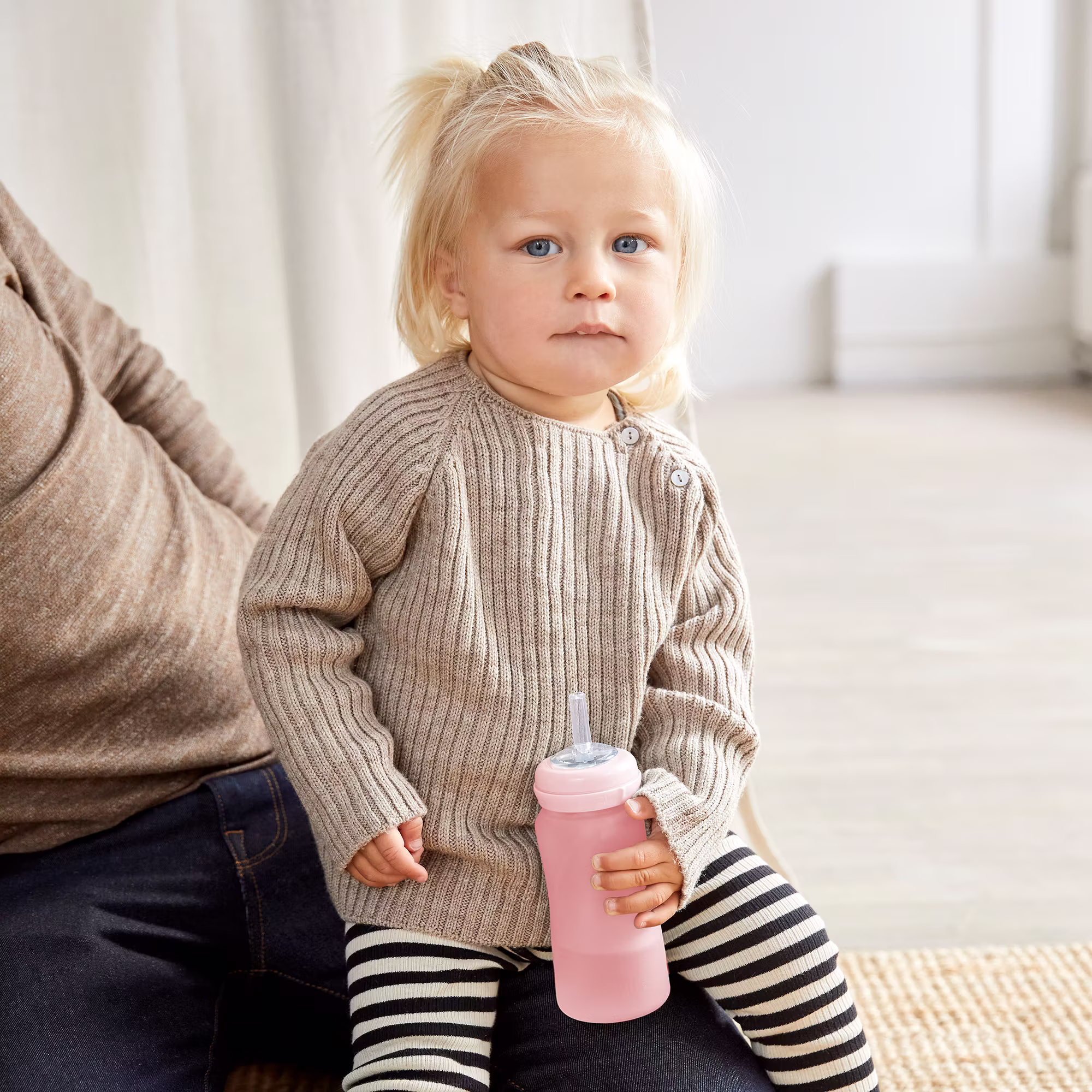 Glas-Trinkhalmflasche Healthy+ Straw Cup - Jamouz