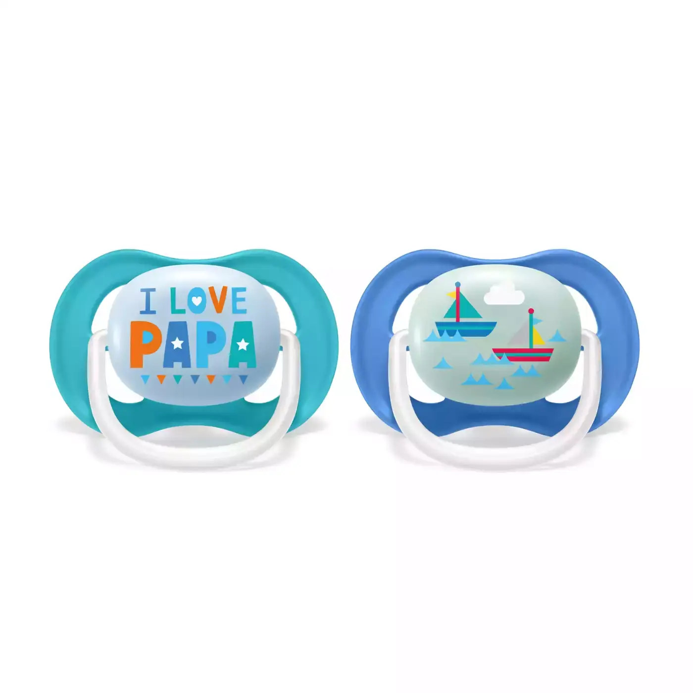 Beruhigungssauger Ultra Air 6-18 Monate Happy Boy - Papa Boat SCF080/03 - Jamouz