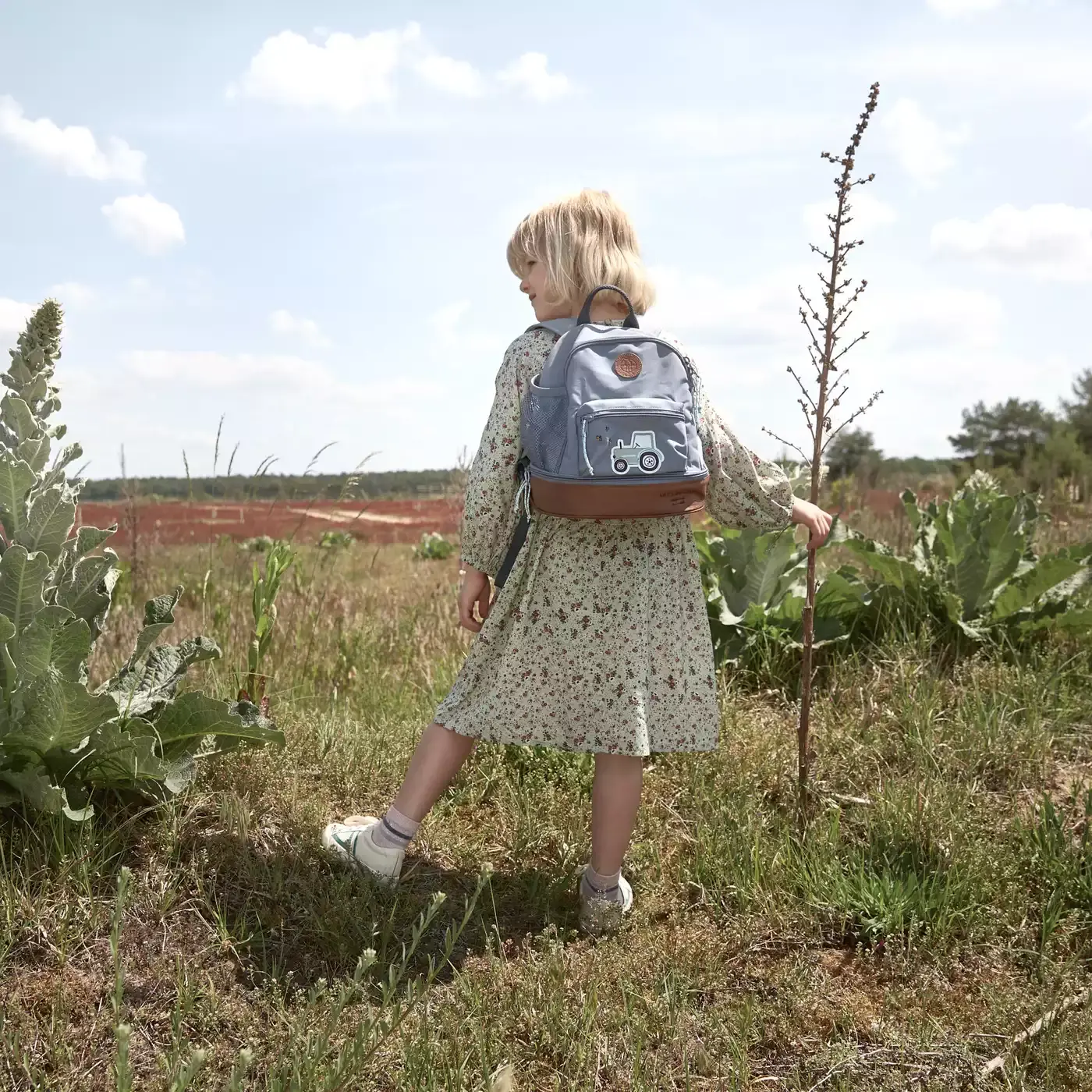 Mini Backpack Adventure Traktor Blue Denim - Jamouz