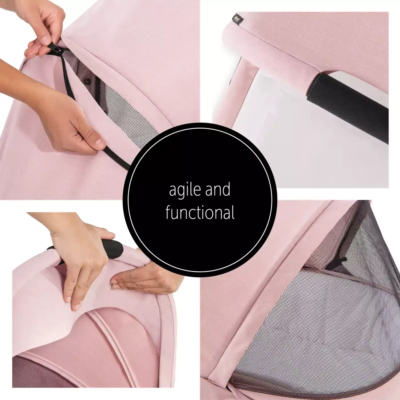 Colibri Pram Melange Rose - Jamouz