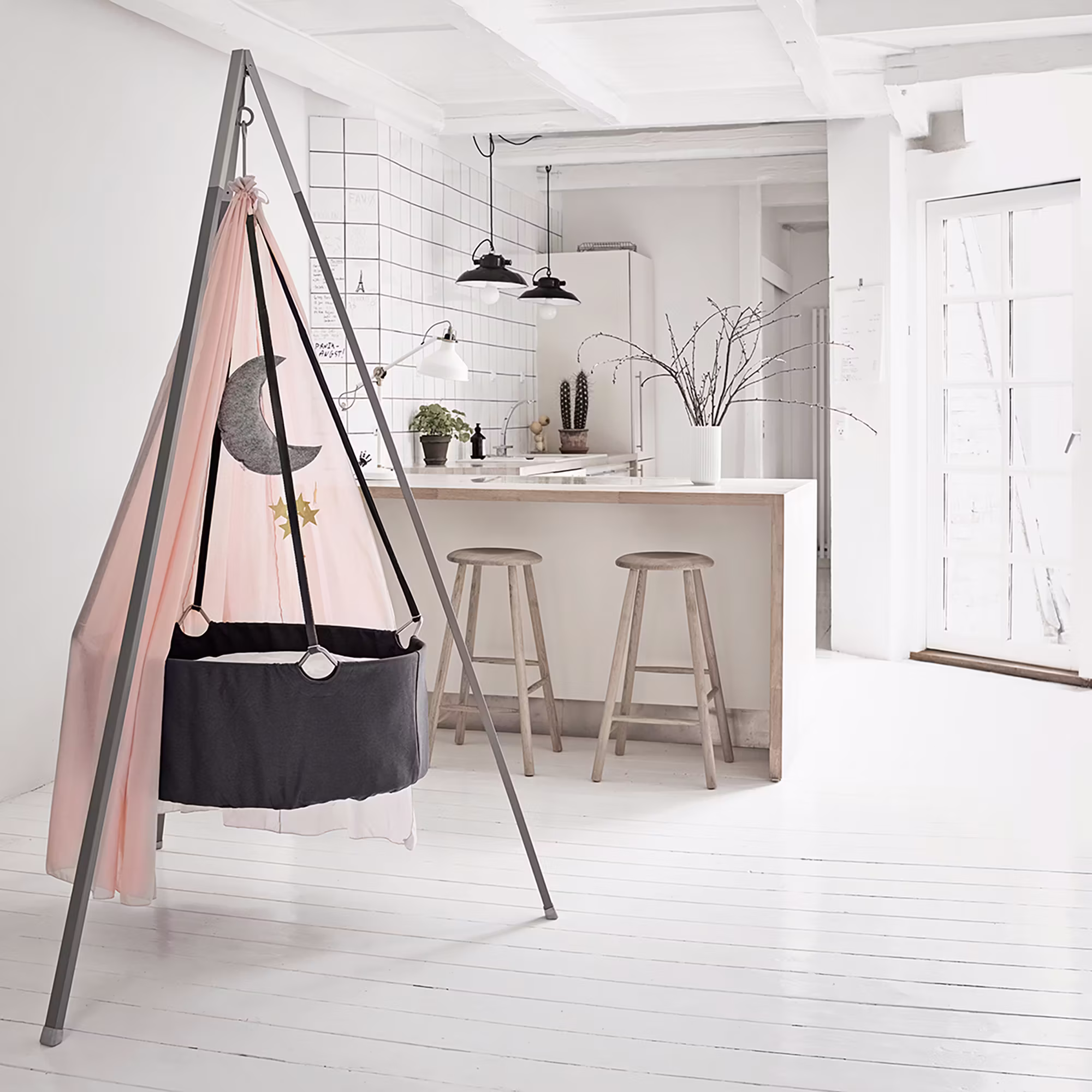 Himmel für Leander Classic™ Wiege Dusty Rose - Jamouz