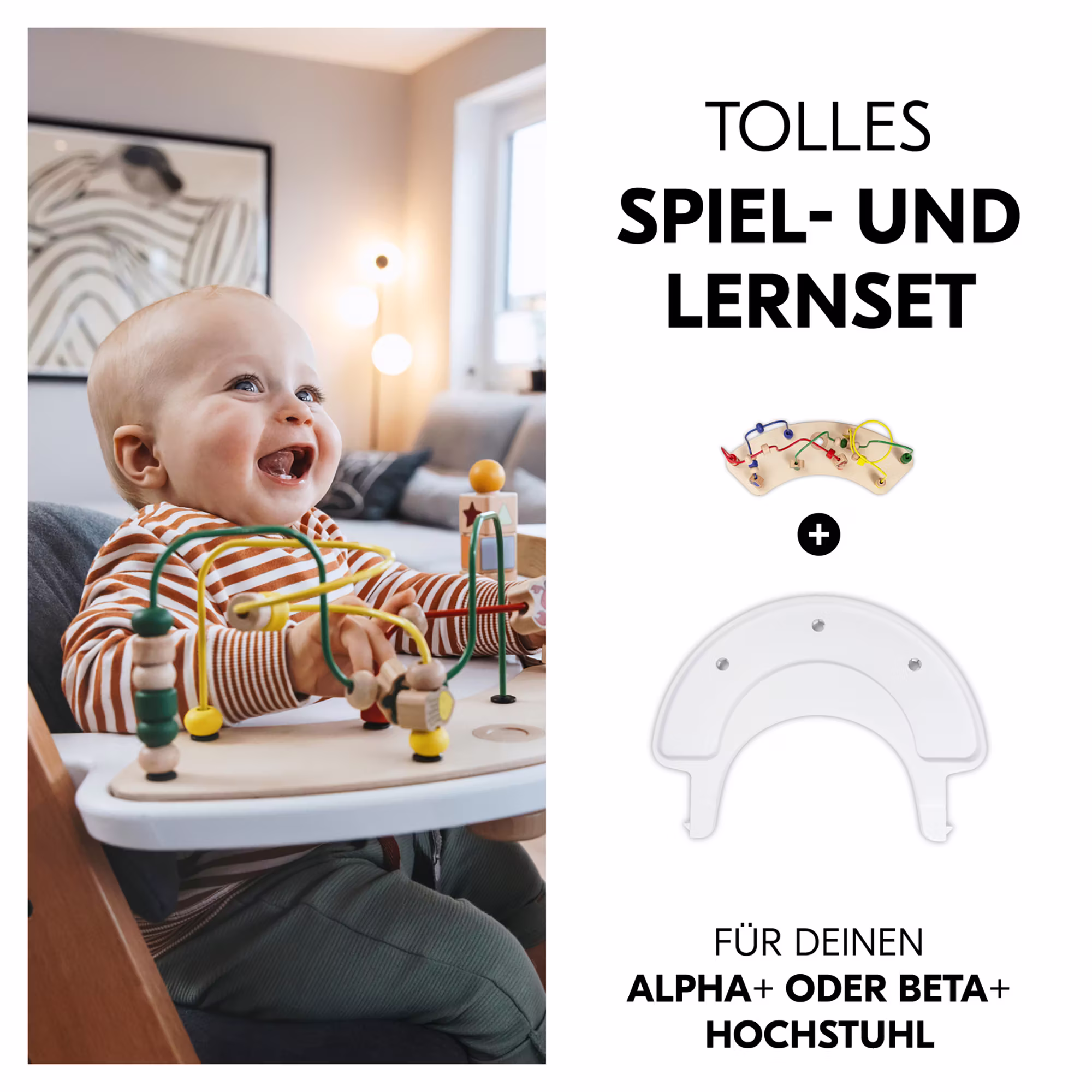 Alpha Play Moving Set Water Animals inkl. Play Tray White - Jamouz