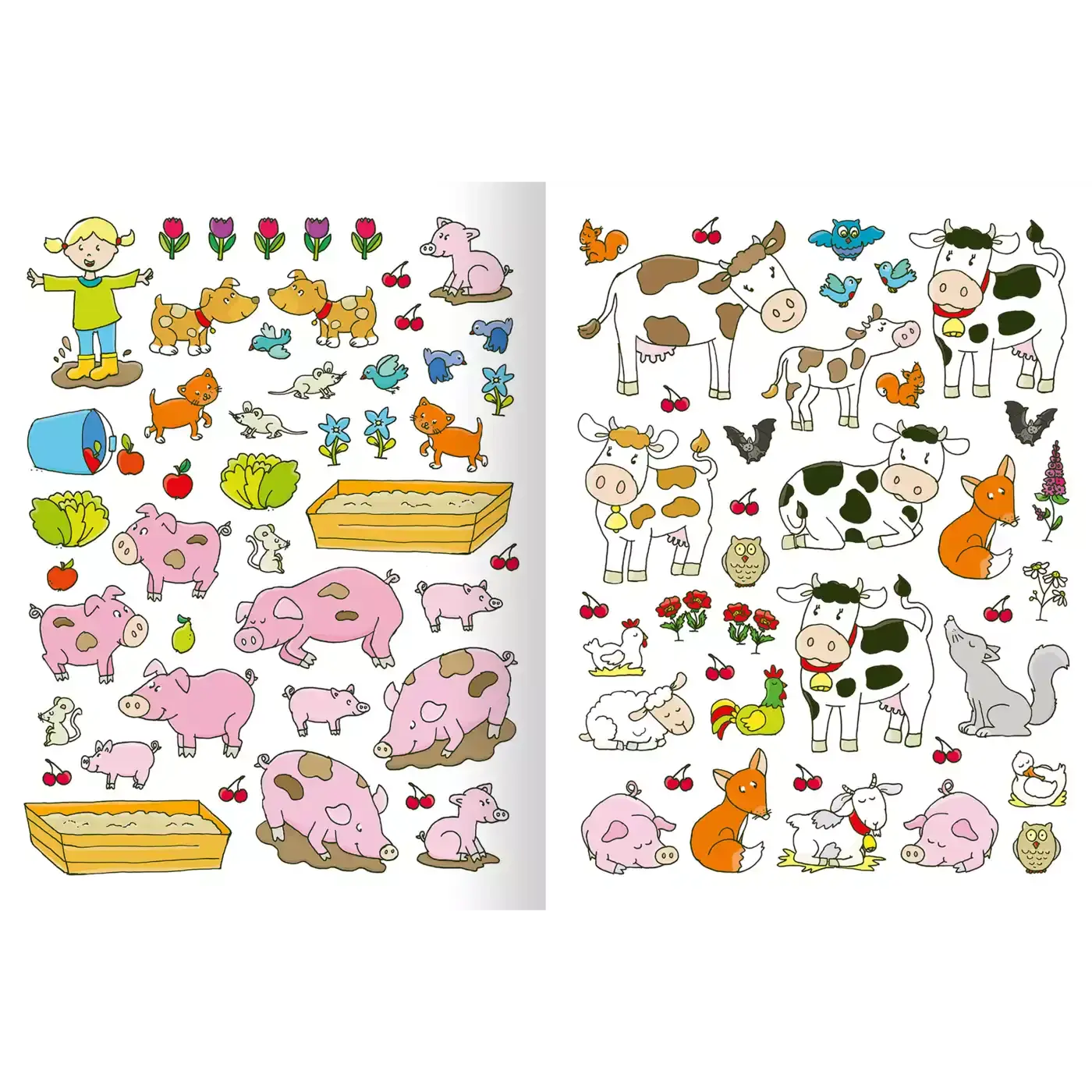 Erstes Stickern Bauernhof - Jamouz