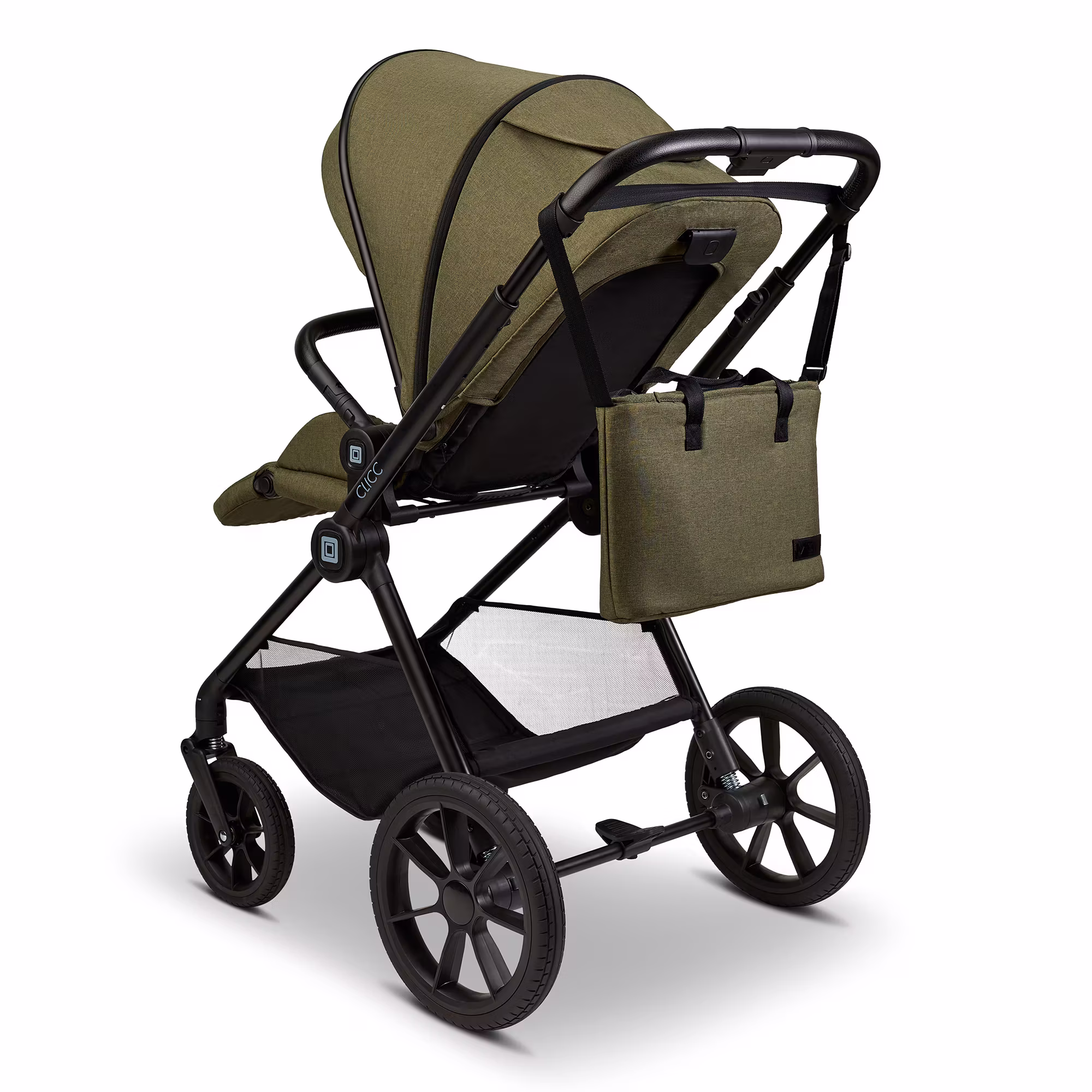 CLICC Set Black Melange mit Babyschale Cosmo - Jamouz