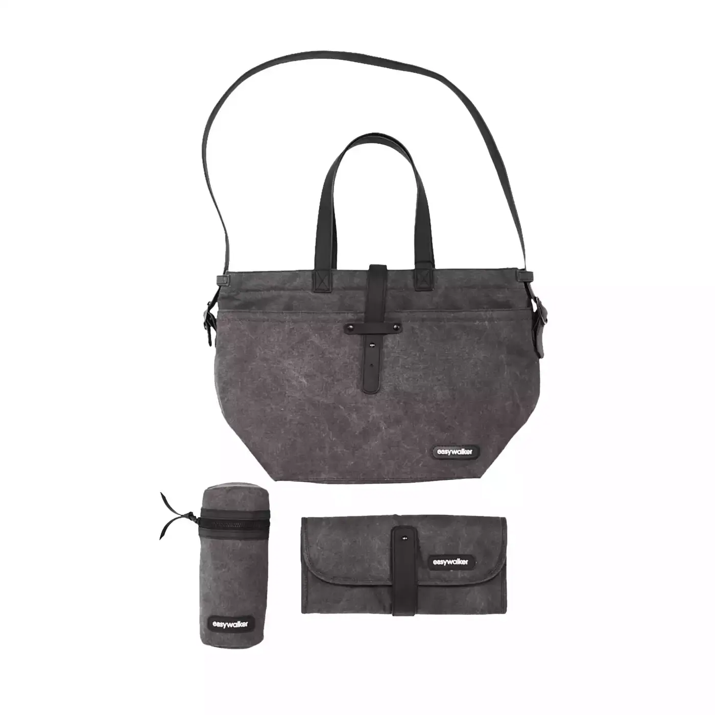 Wickeltasche Black Canvas - Jamouz