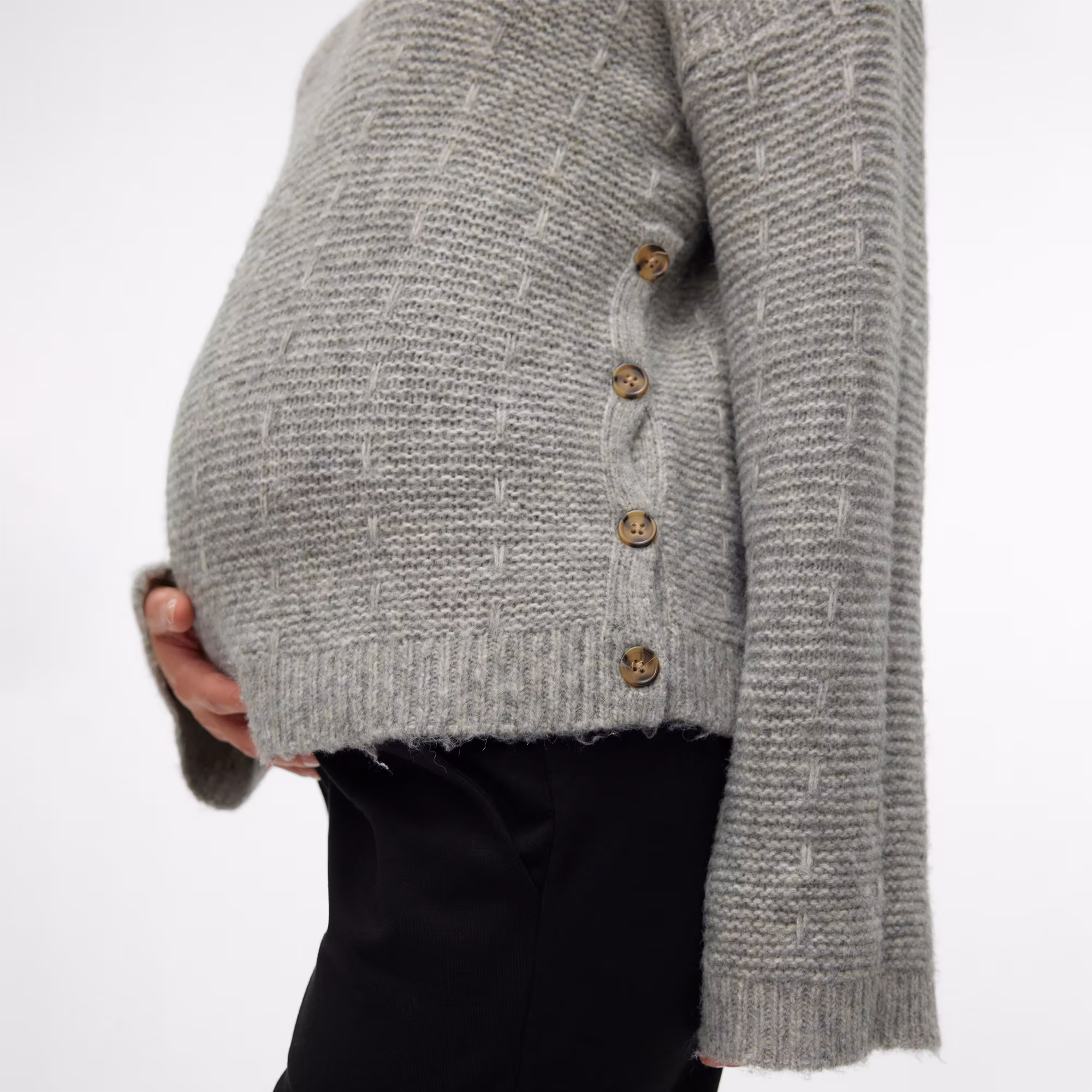 Strickpullover Medium Grey Melange - Jamouz