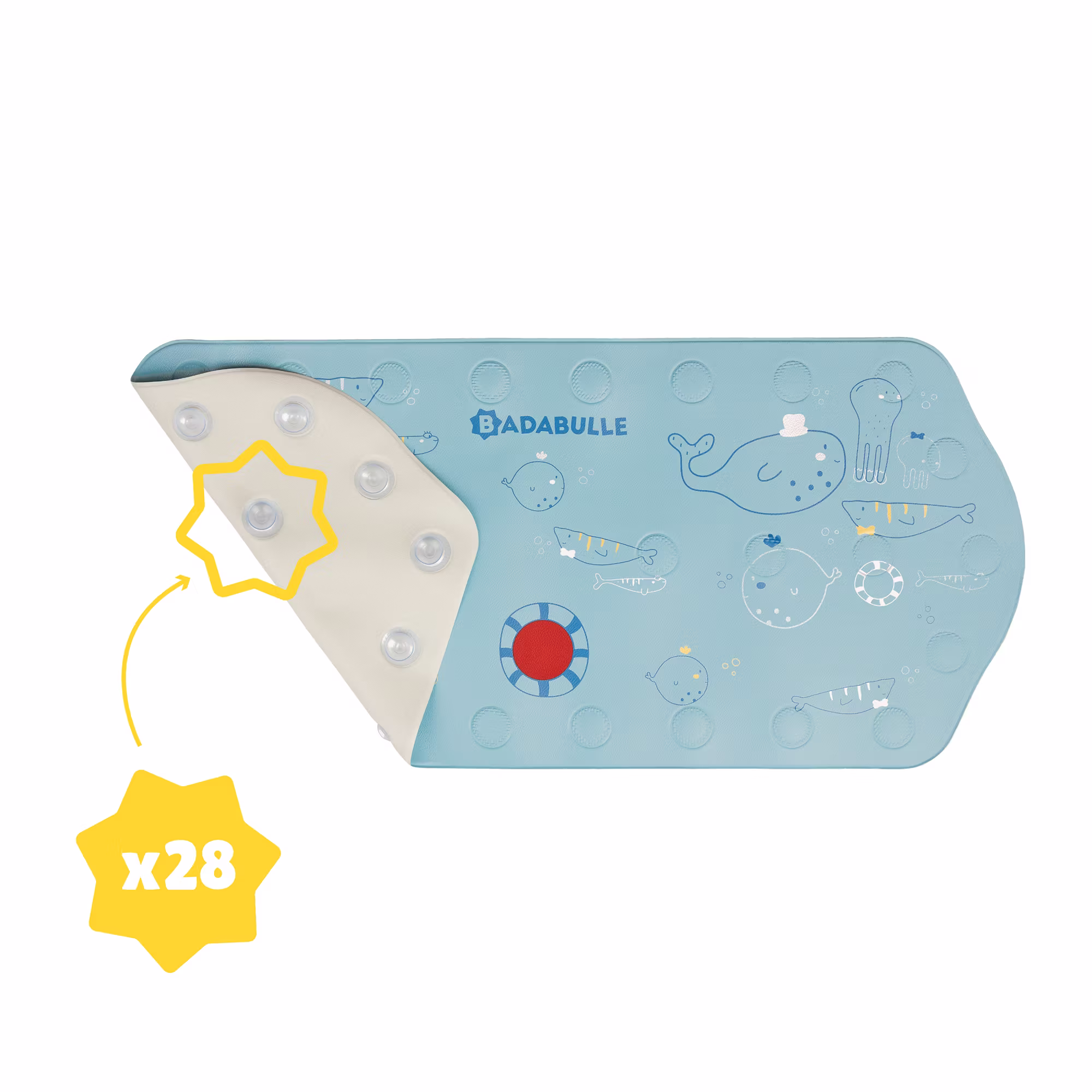 XXL Badematte mit Thermometer - Jamouz