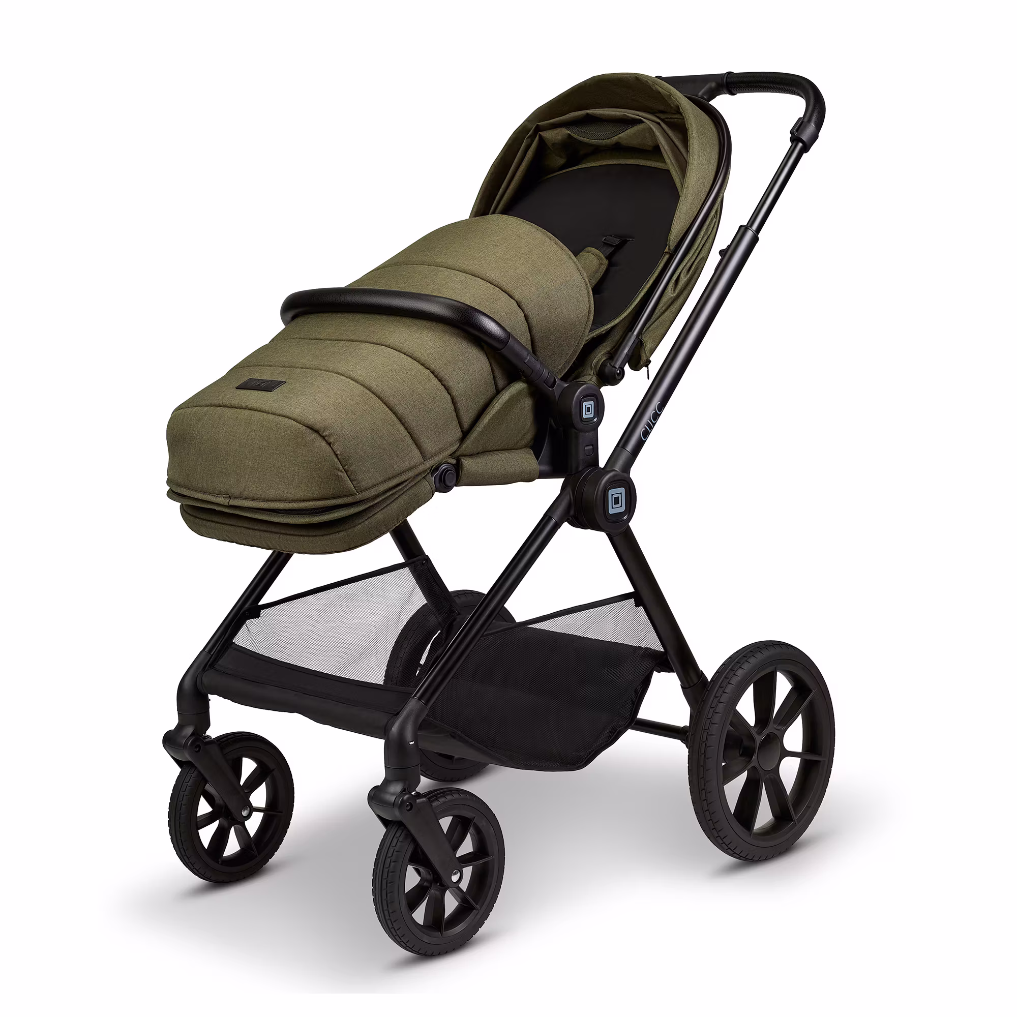 CLICC Set Black Melange mit Babyschale Cosmo - Jamouz