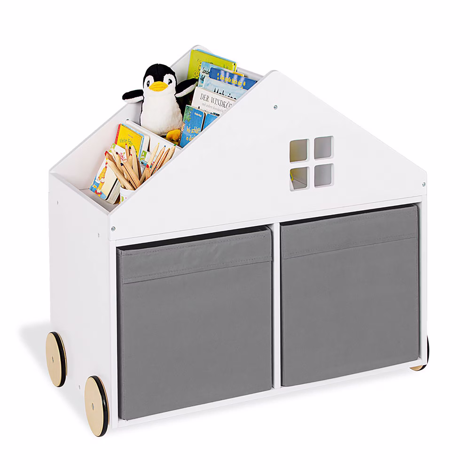 Kinder-Bücherregal Hus - Jamouz