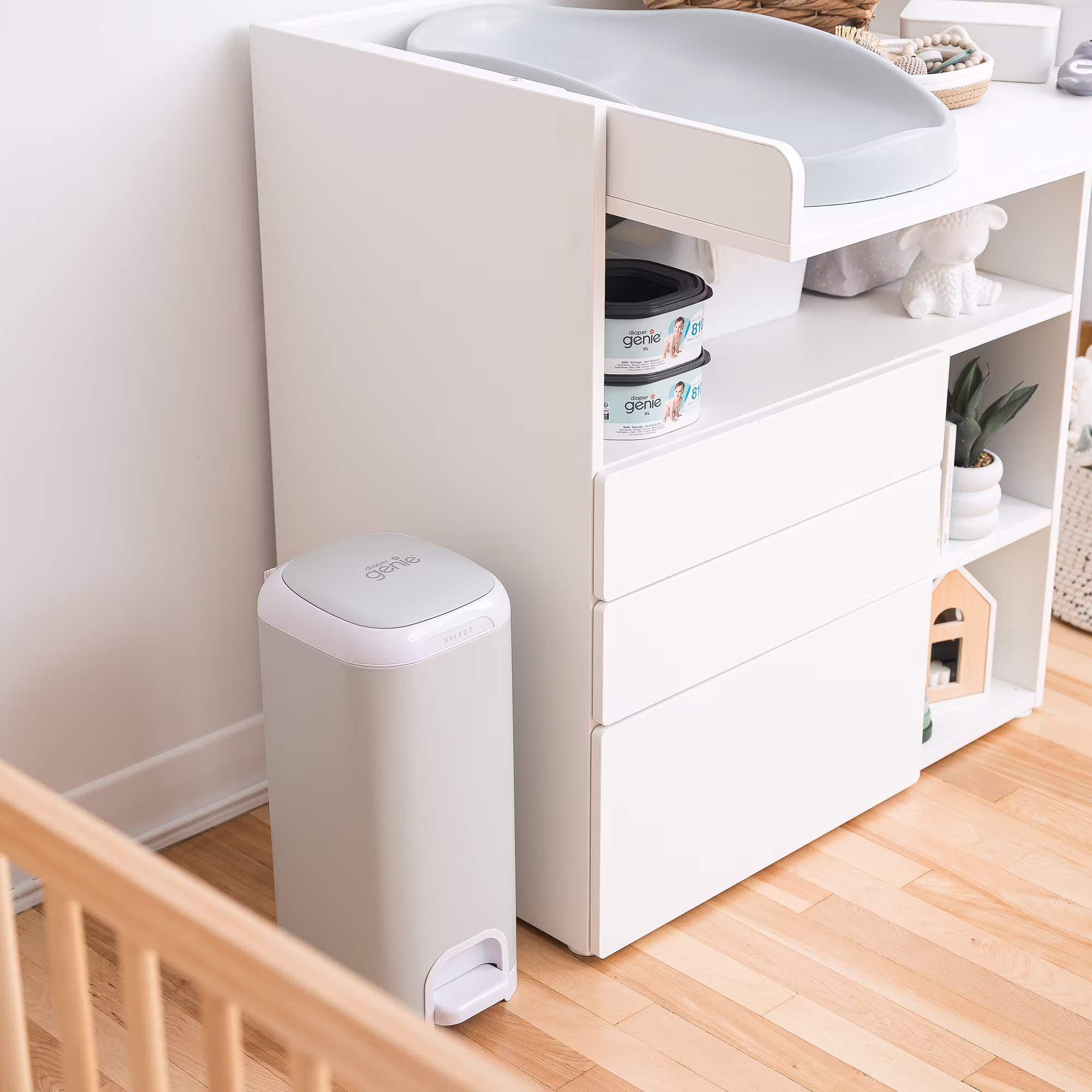 Diaper Genie Windeleimer Select Lilly White - Jamouz