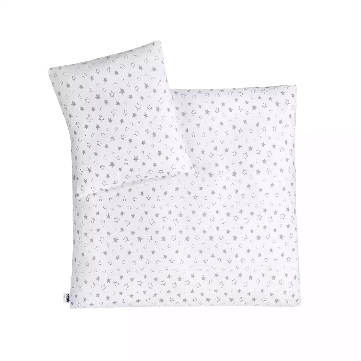 Jersey-Bettwäsche Stella grau 80x80 cm - Jamouz