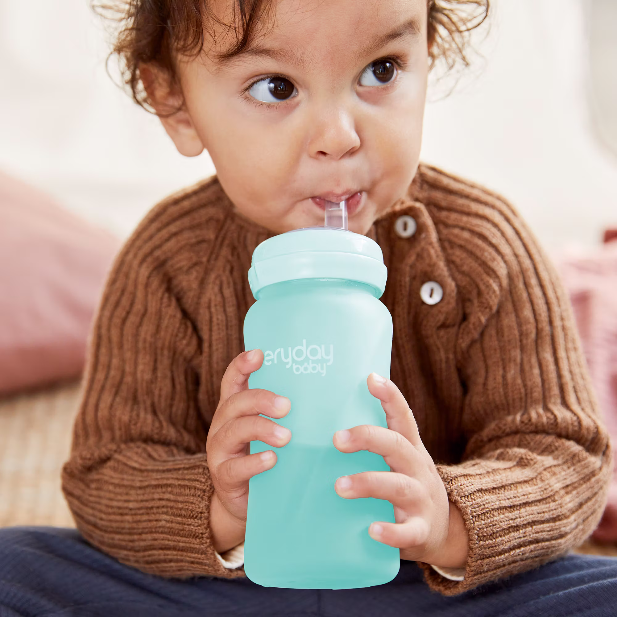Glas-Trinkhalmflasche Healthy+ Straw Cup - Jamouz