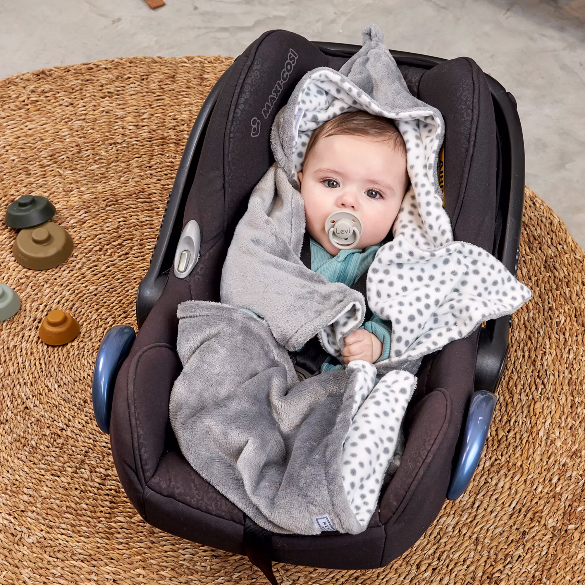 Einschlagdecke Fleece Cheetah Honey Gold - Jamouz