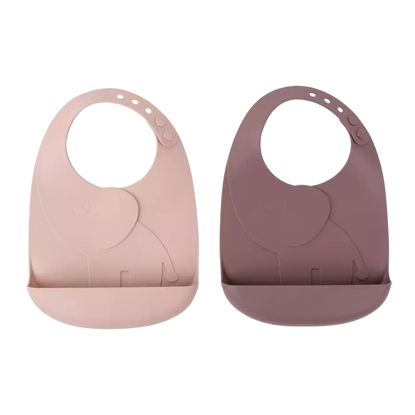 2er-Set Silikon-Lätzchen Peekaboo Elphee Puder - Jamouz