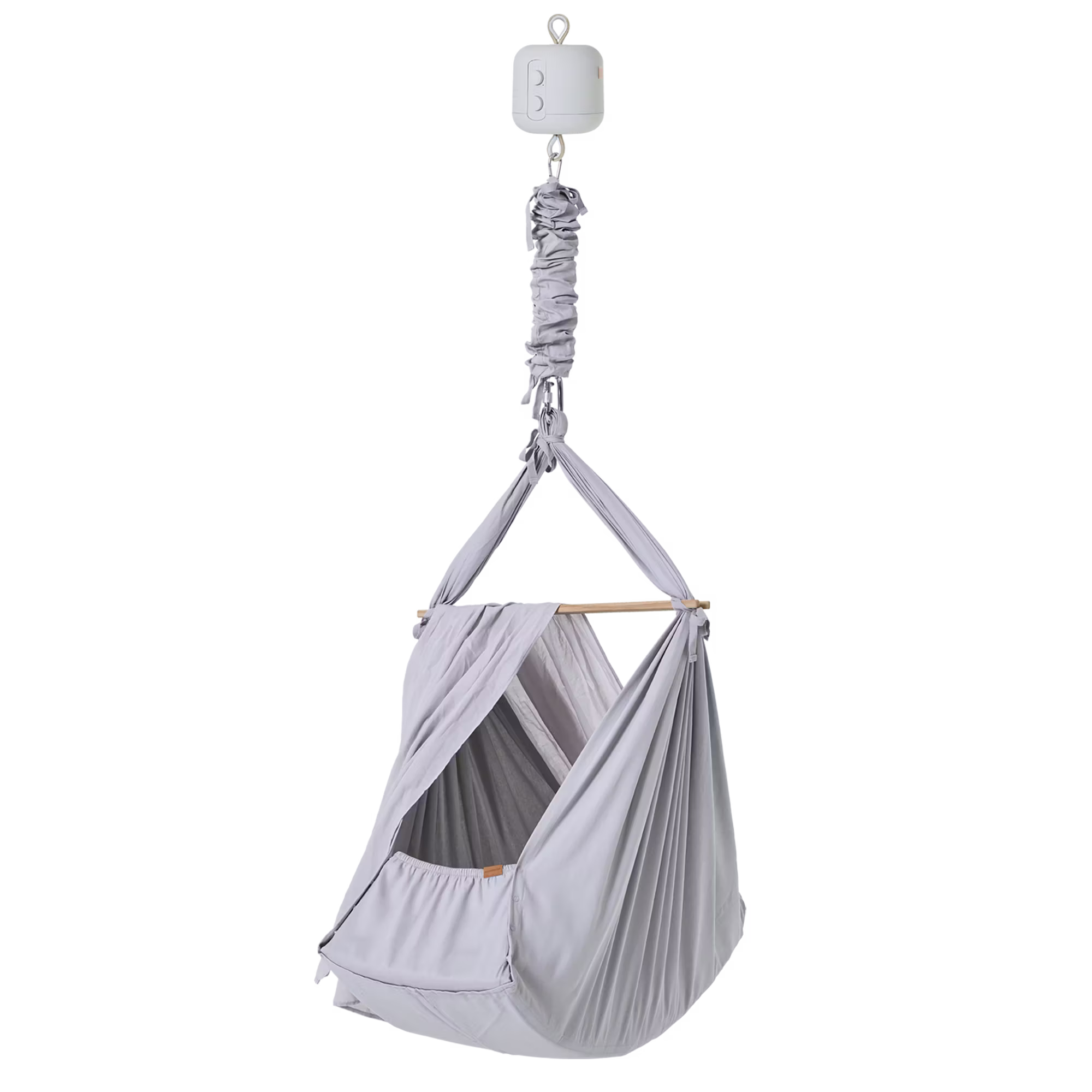 Set Federwiege Premium Grau mit Motor - Jamouz